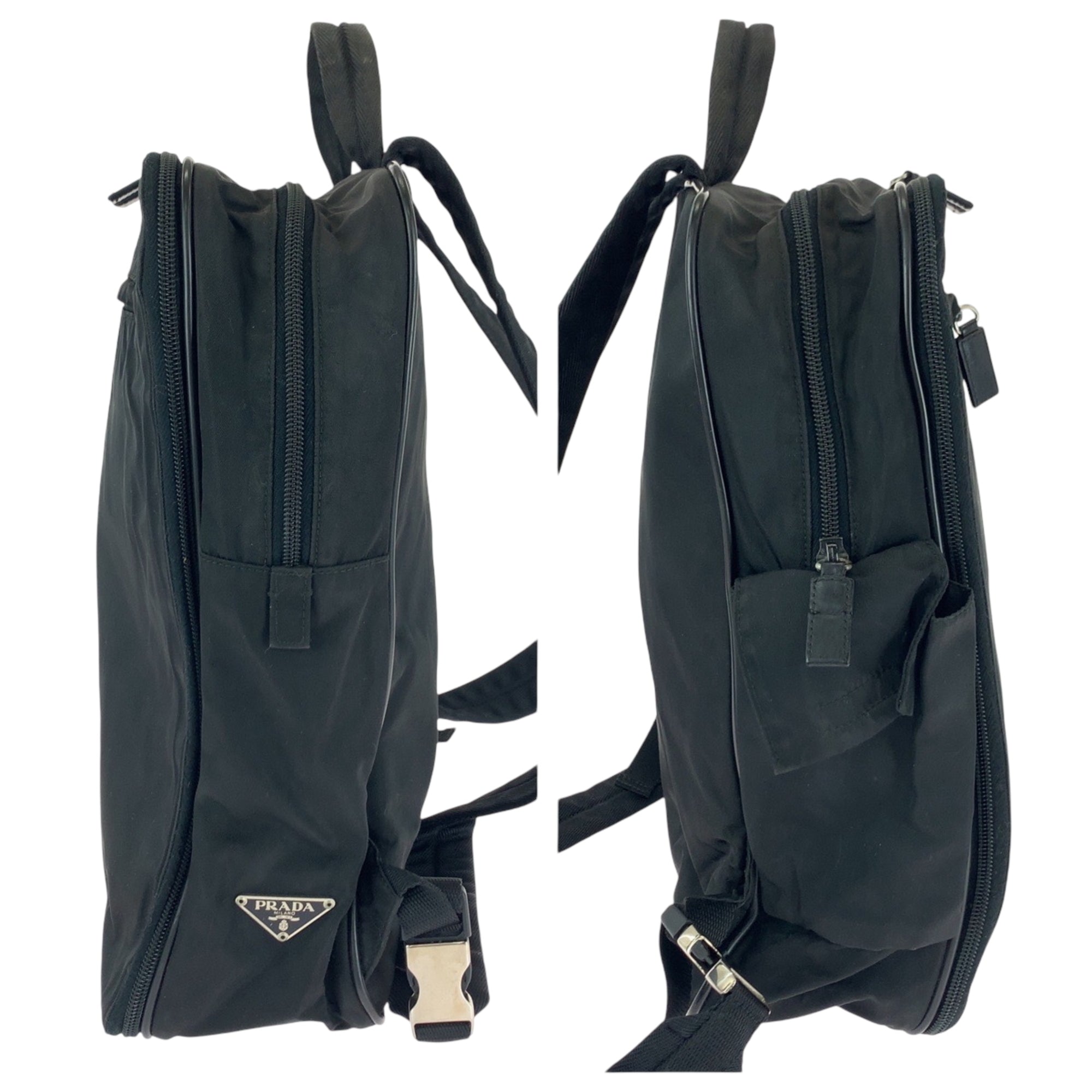 Prada Black Nylon Backpack (Pre-Owned)