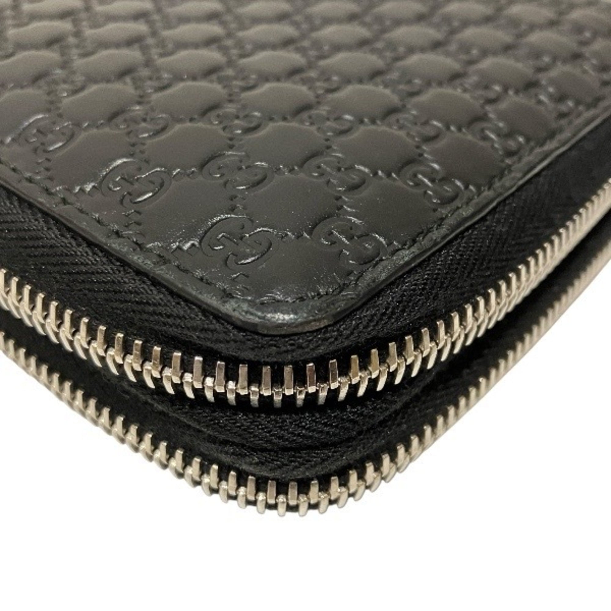 Gucci Black Leather Long Wallet (Bi-Fold) (Pre-Owned)
