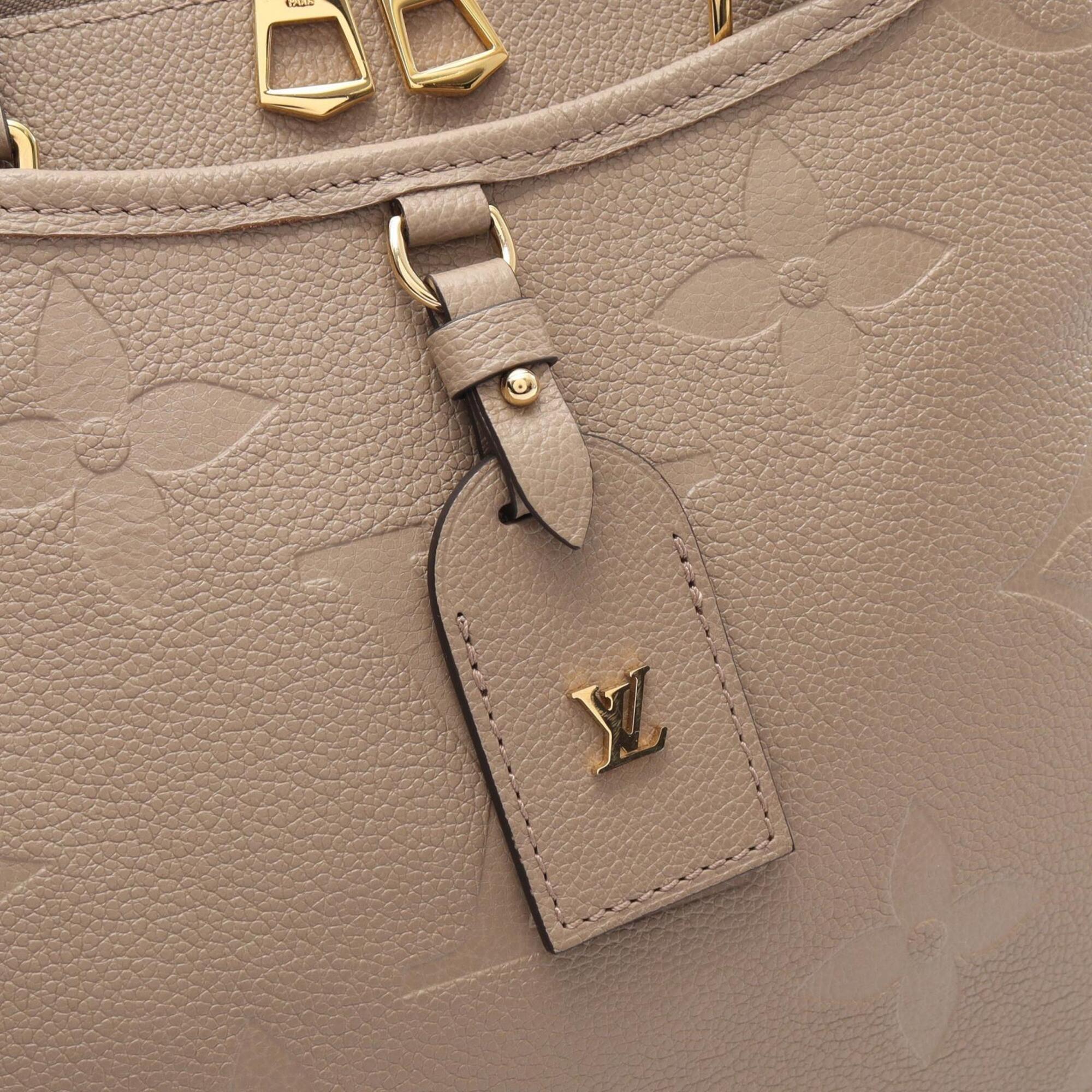 Louis Vuitton Beige Monogram Empreinte Leather Handbag (Pre-Owned)