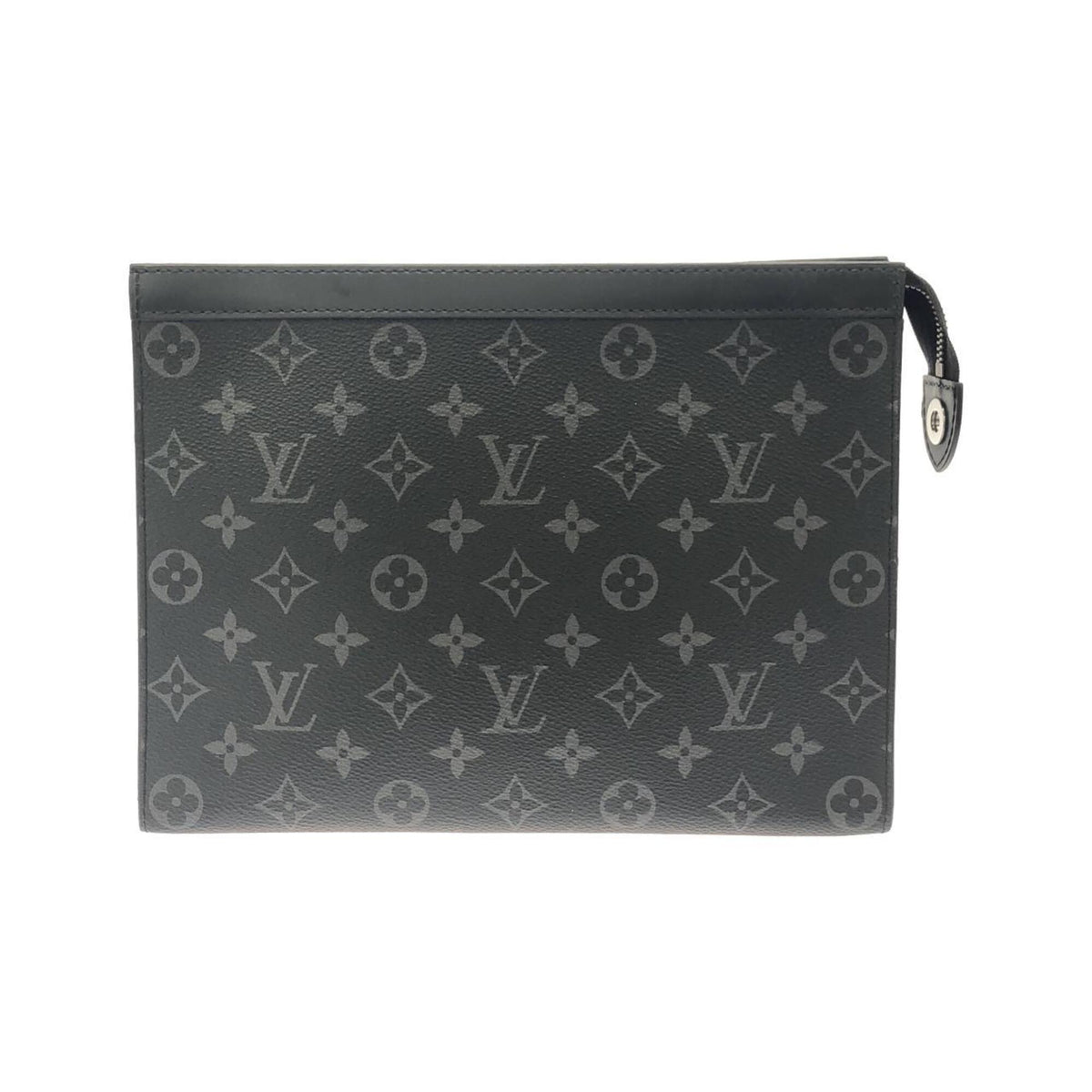 Louis Vuitton Monogram Eclipse Black Coated Canvas Handbag Pochette (Pre-Owned)