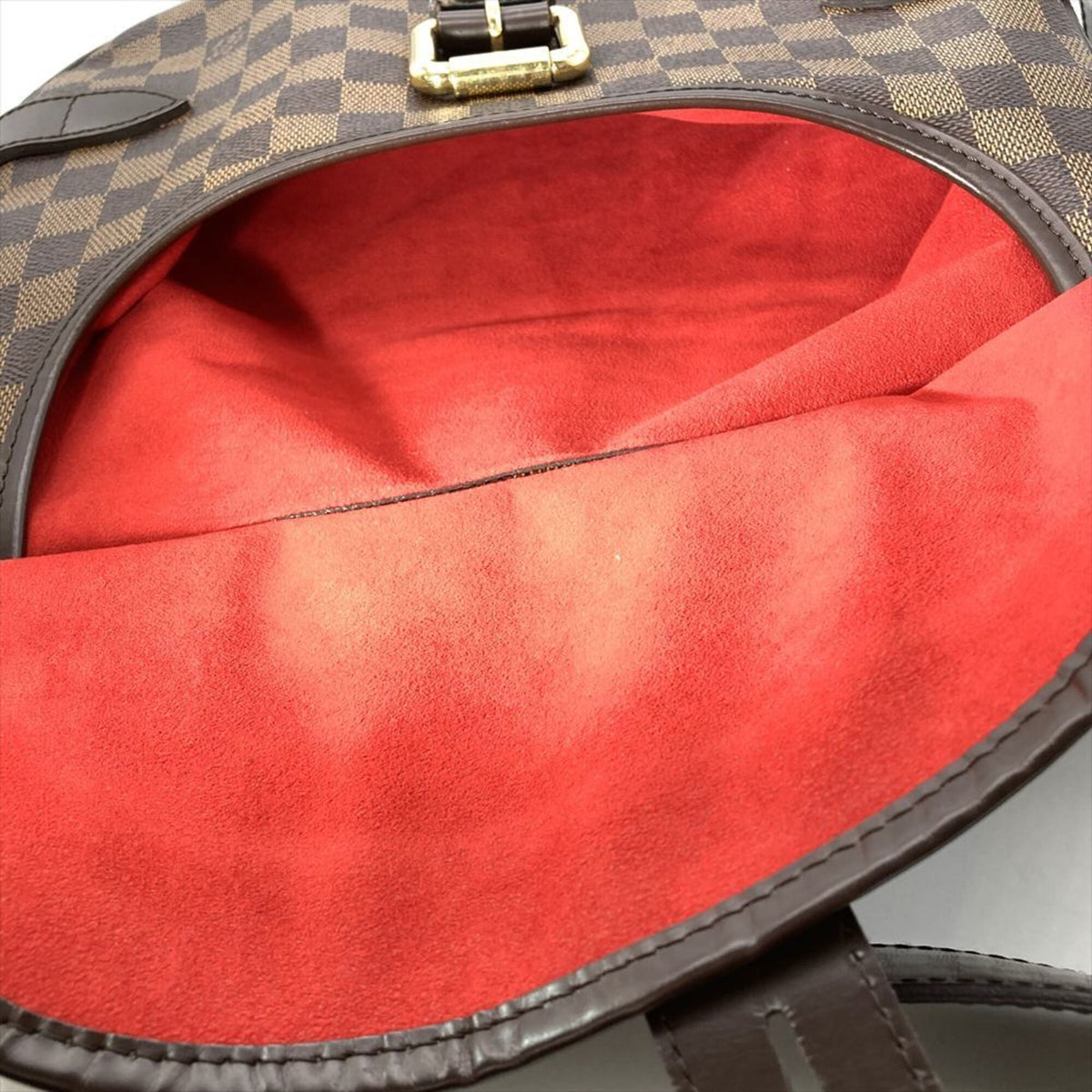 Louis Vuitton Brown Damier Canvas Ebene Damier Azur Shoulder Bag (Pre-Owned)