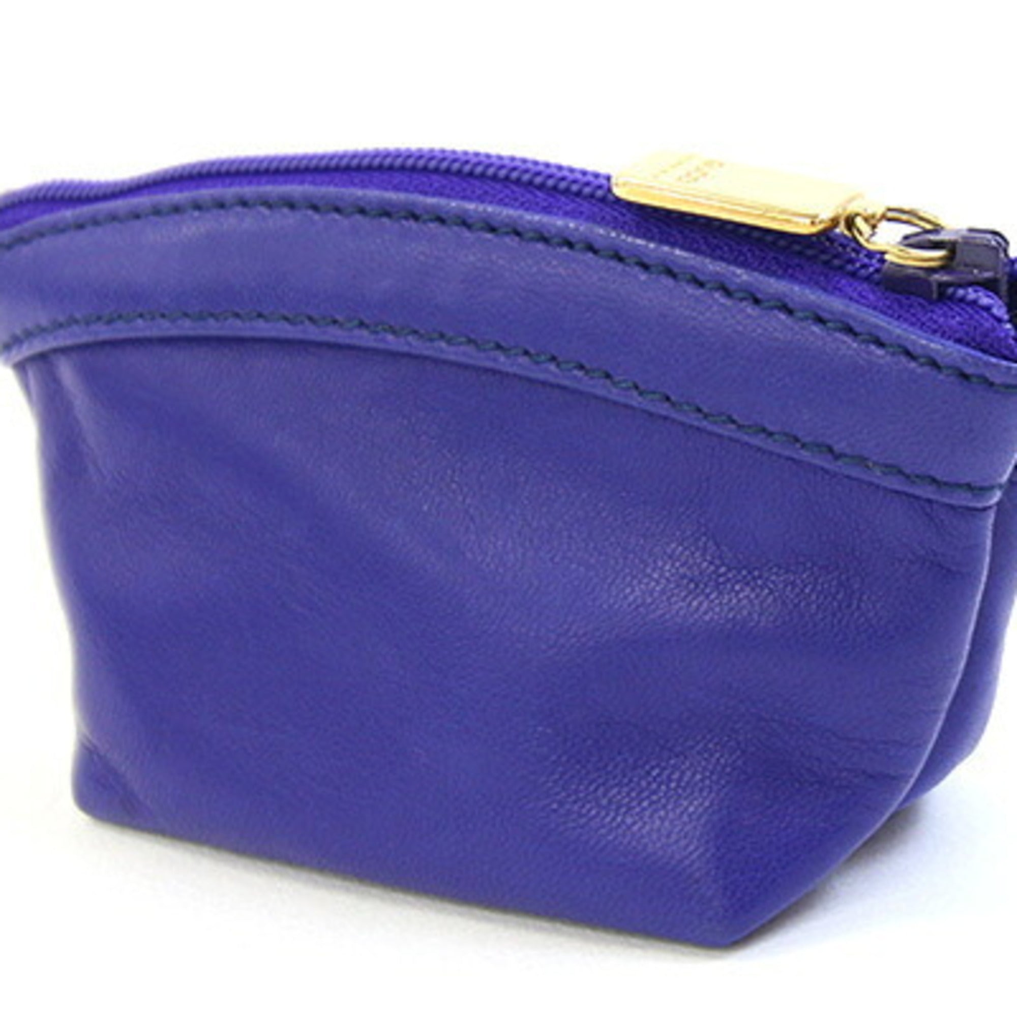 Gucci Blue Leather Coin Purse/Coin Case (Pre-Owned)