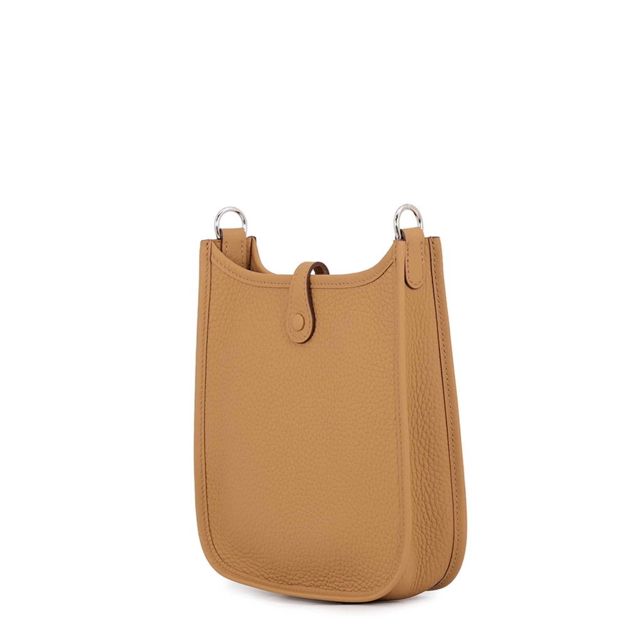 Hermes Brown Taurillon Clemence Leather Shoulder Bag