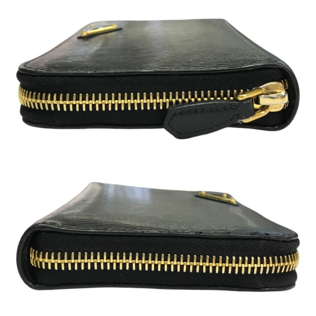 Prada Black Vitello Move Long Wallet (Bi-Fold) (Pre-Owned)