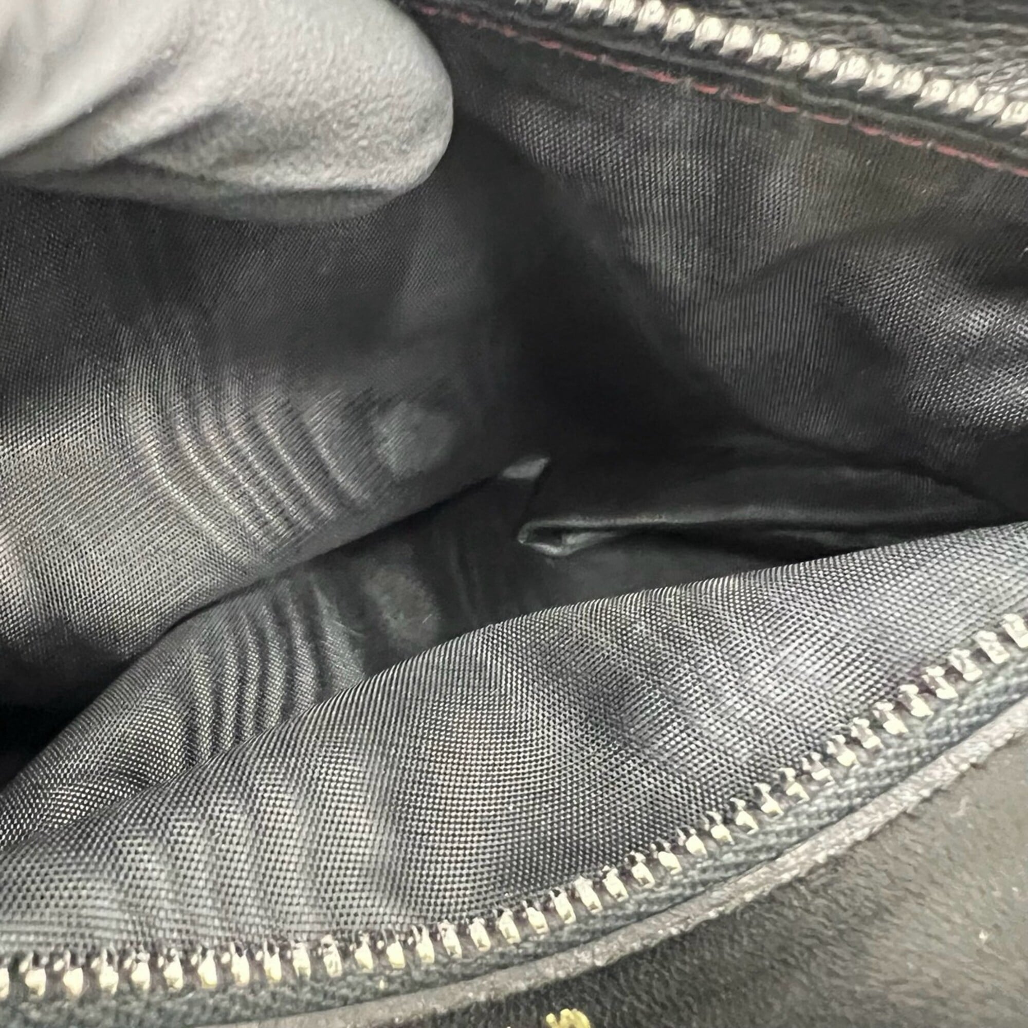 Celine Black Leather Pochette Shoulder Bag (Pre-Owned)