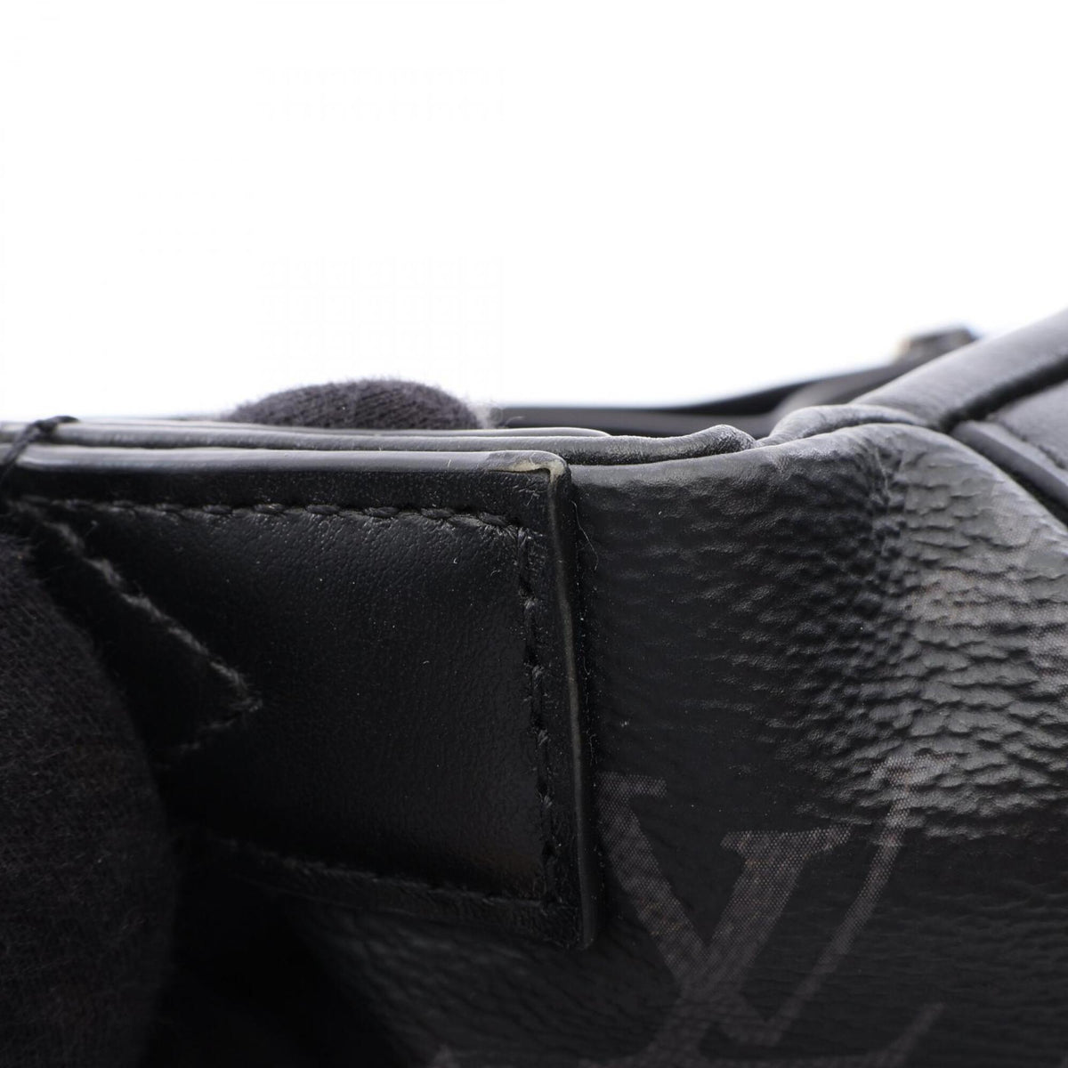 Louis Vuitton Black Monogram Eclipse Leather Fanny Pack Handbag (Pre-Owned)