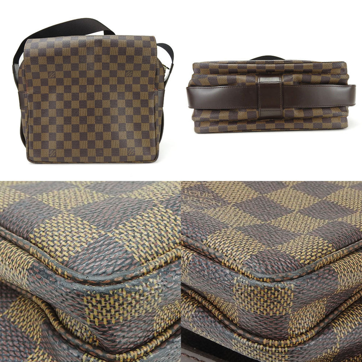 Louis Vuitton Damier Ebene Damier Canvas Messenger Bag Shoulder Bag (Pre-Owned)
