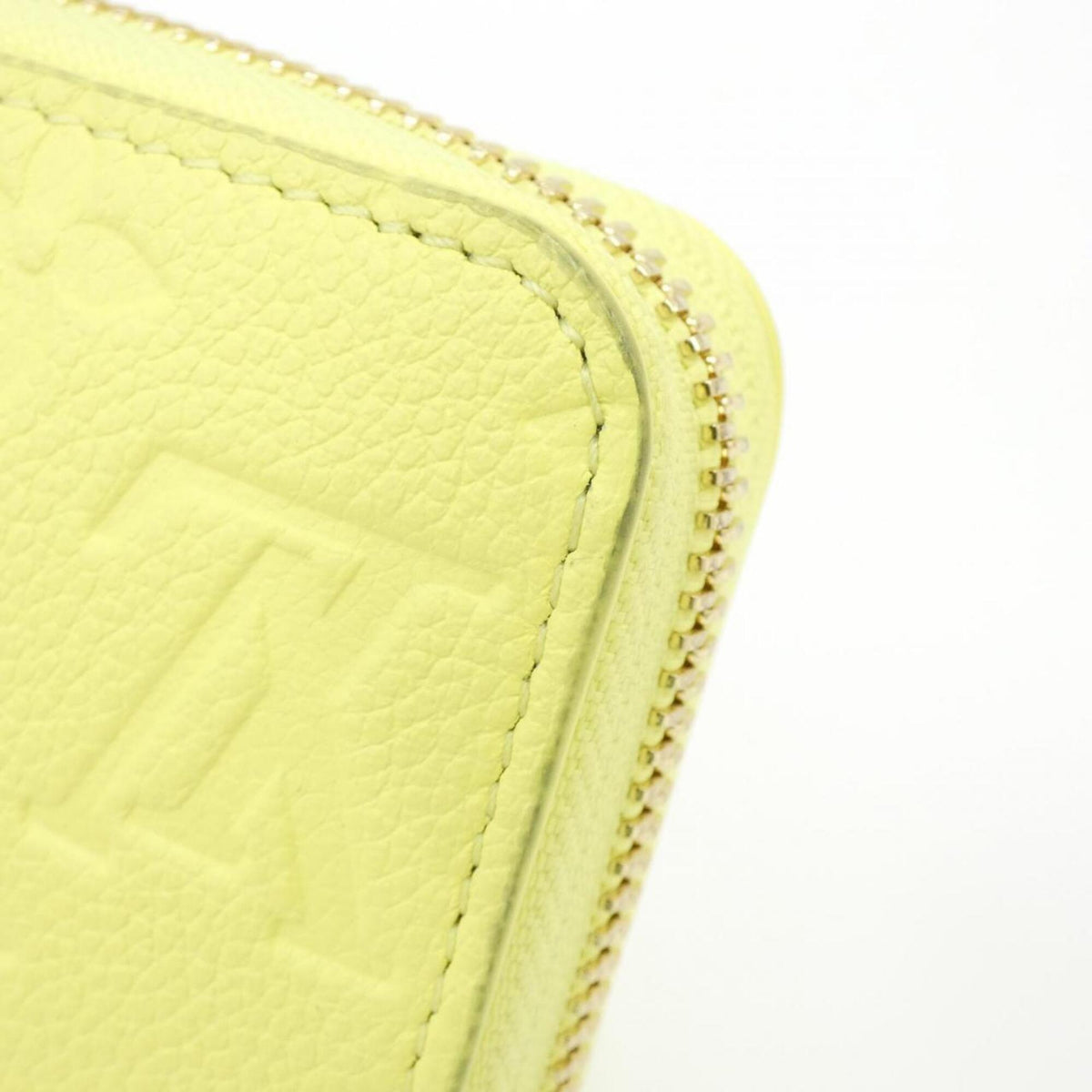 Louis Vuitton Yellow Leather Long Wallet (Bi-Fold) (Pre-Owned)