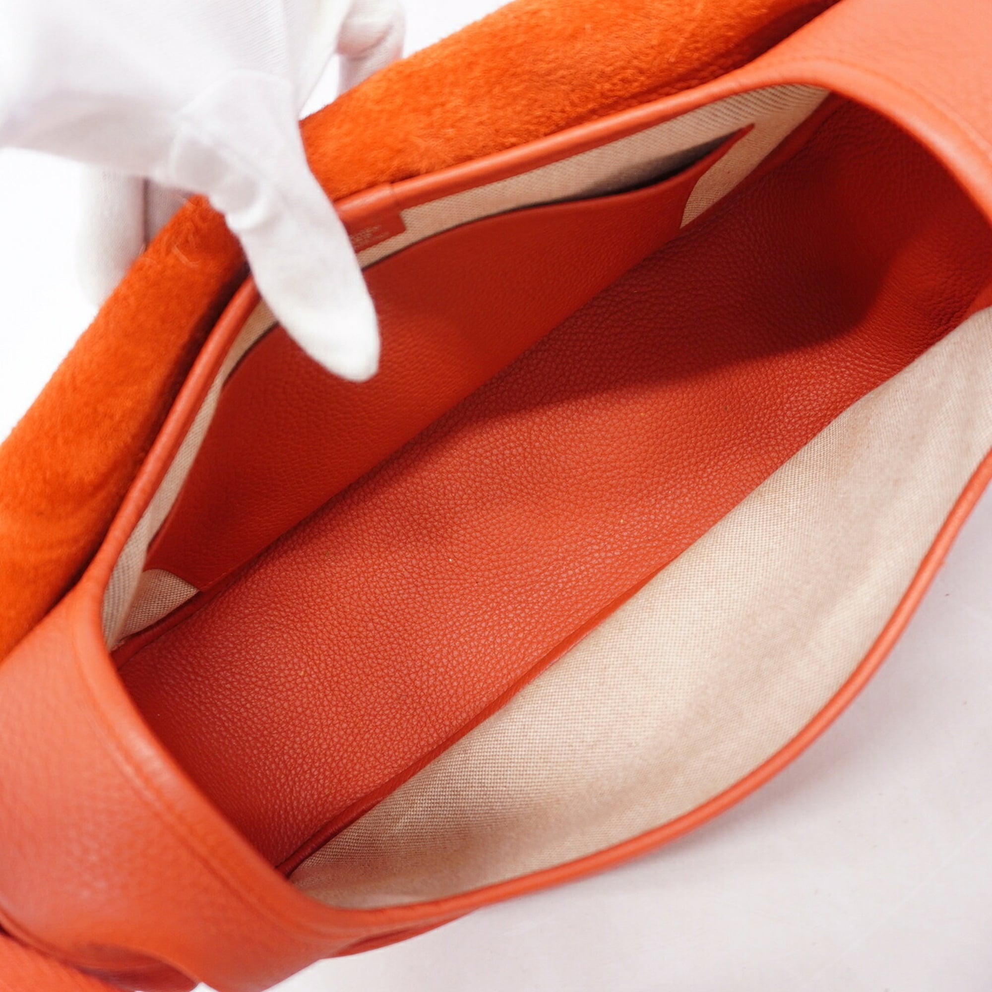 Hermes Rose Jaipur Taurillon Clemence Leather Shoulder Bag (Pre-Owned)