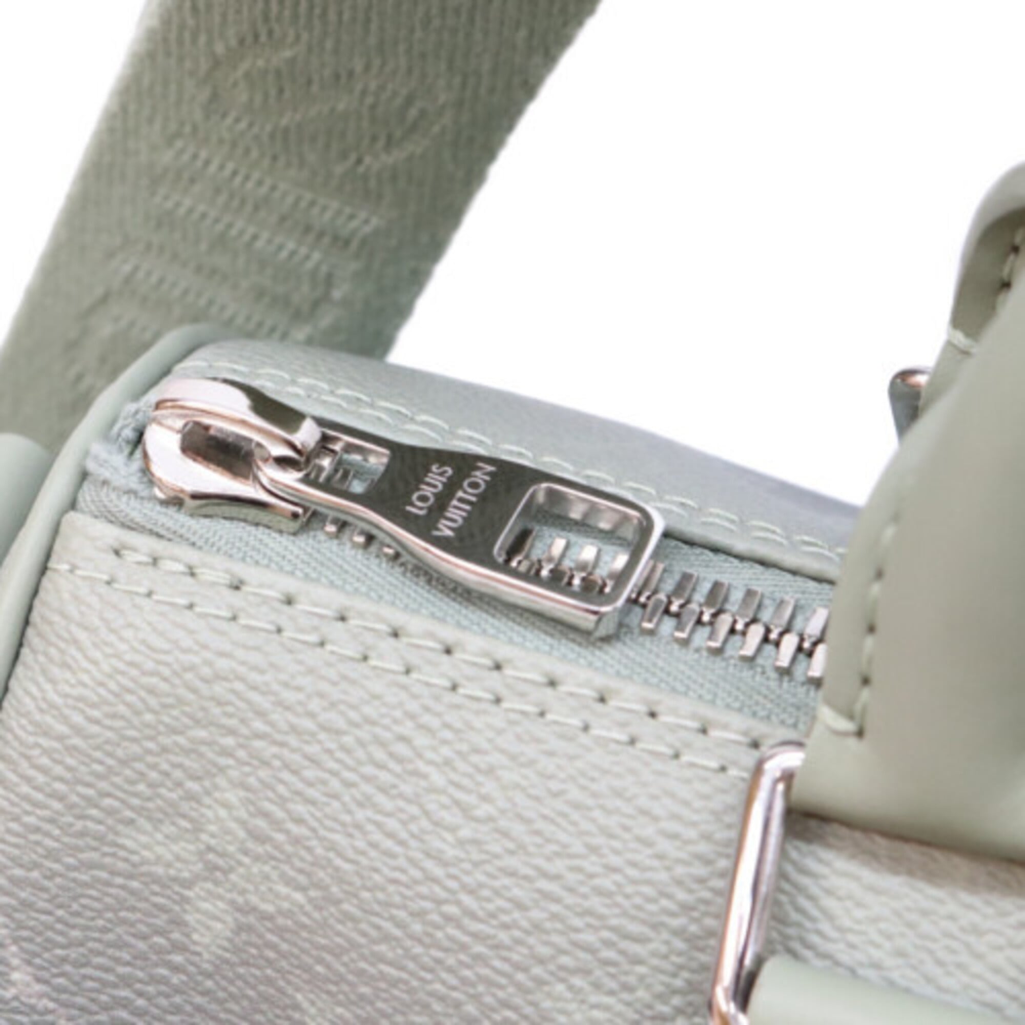 Louis Vuitton Green Khaki Monogram Boston Bag (Pre-Owned)