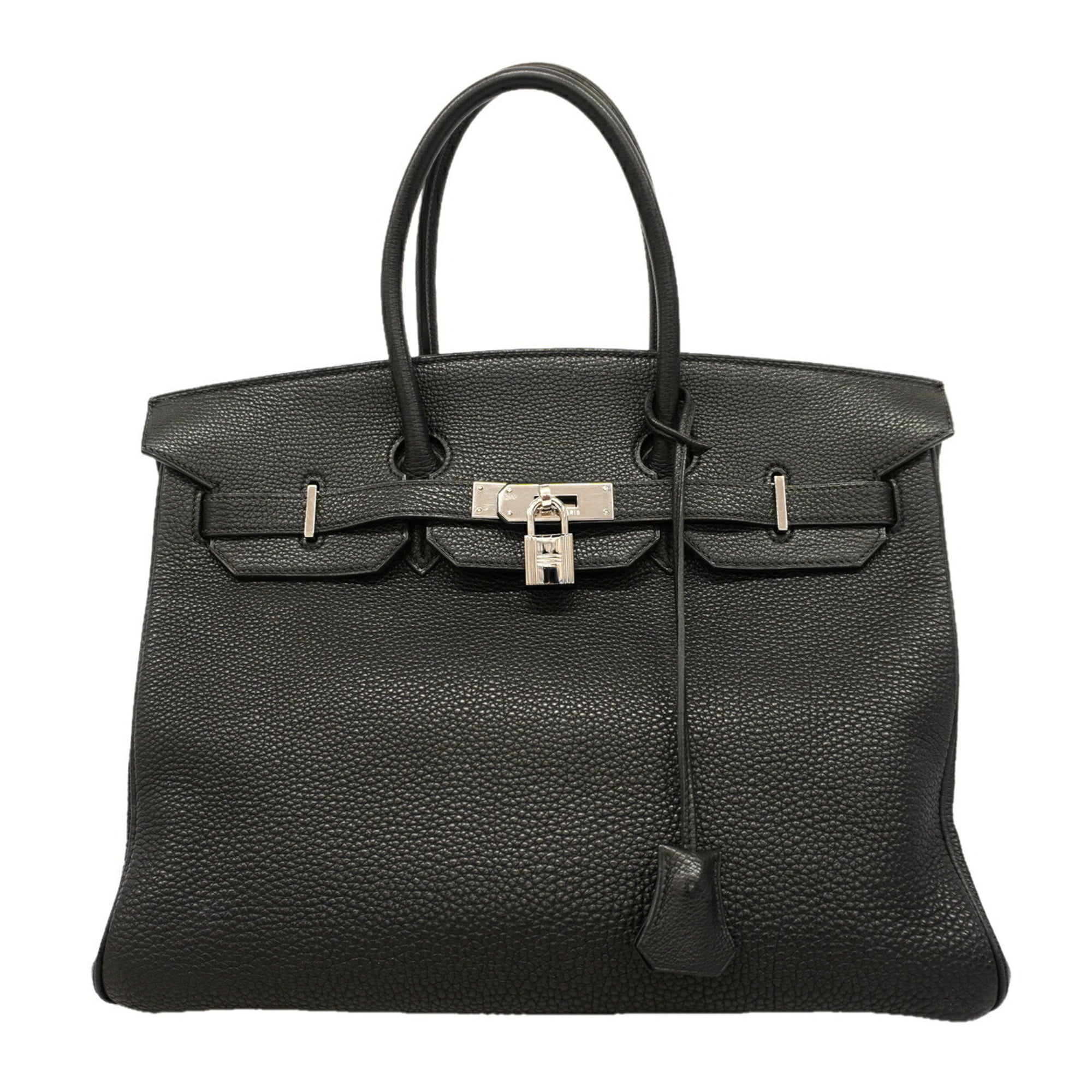 Hermes Black Togo Leather Handbag (Pre-Owned)