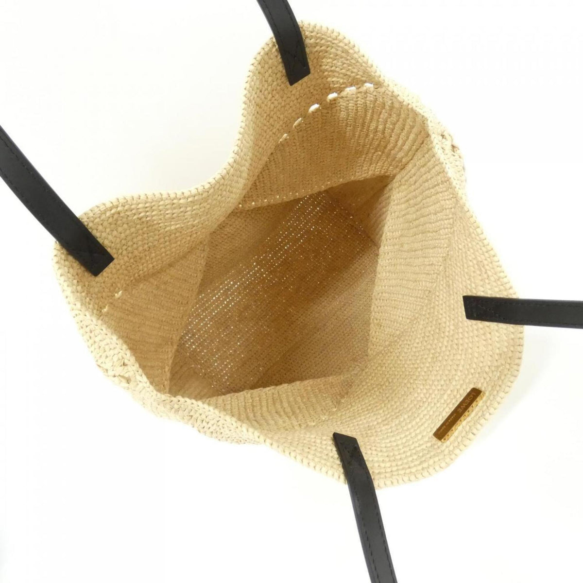 Loewe Beige Raffia Leather Handbag (Pre-Owned)