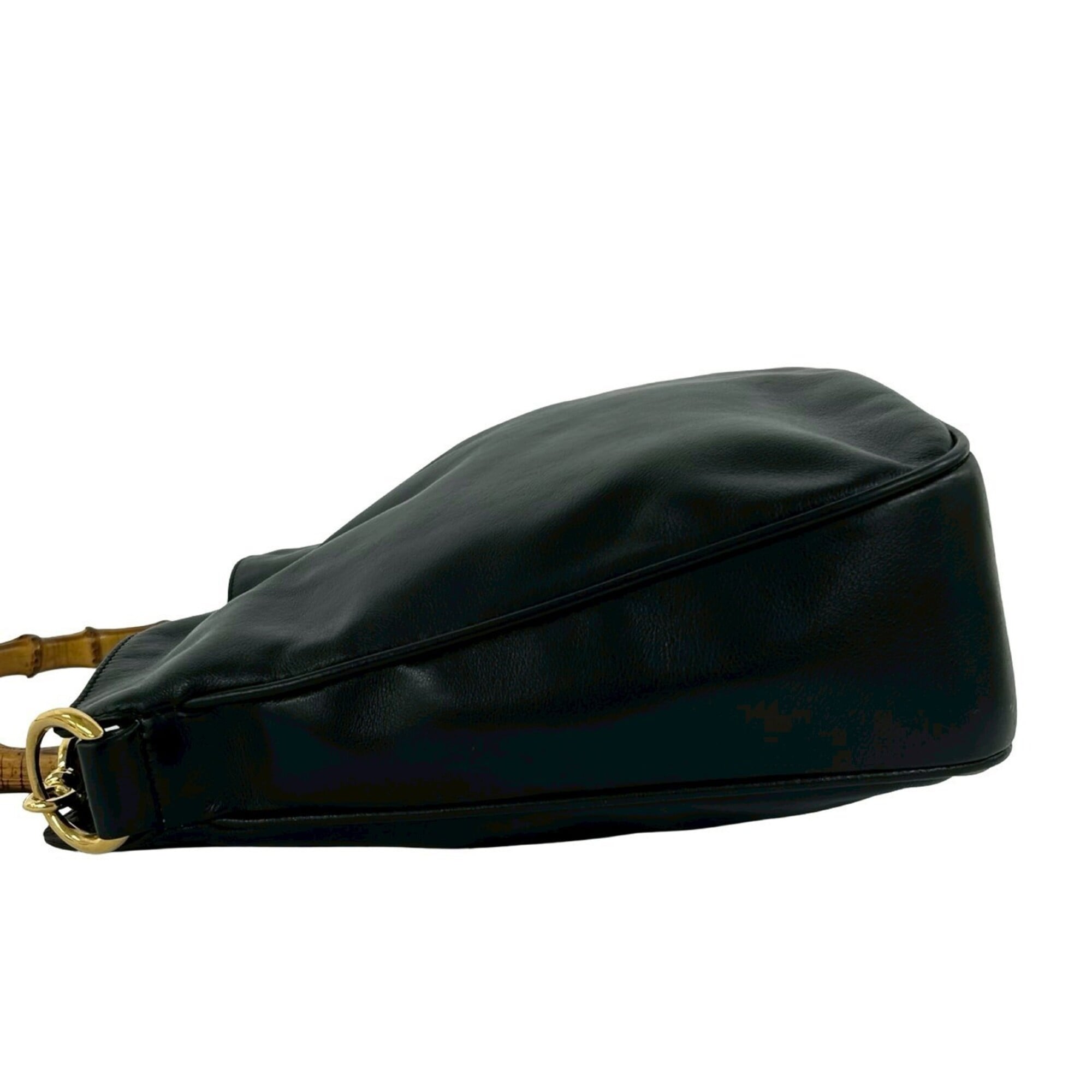 Gucci Black Leather Handbag Shoulder Bag (Pre-Owned)