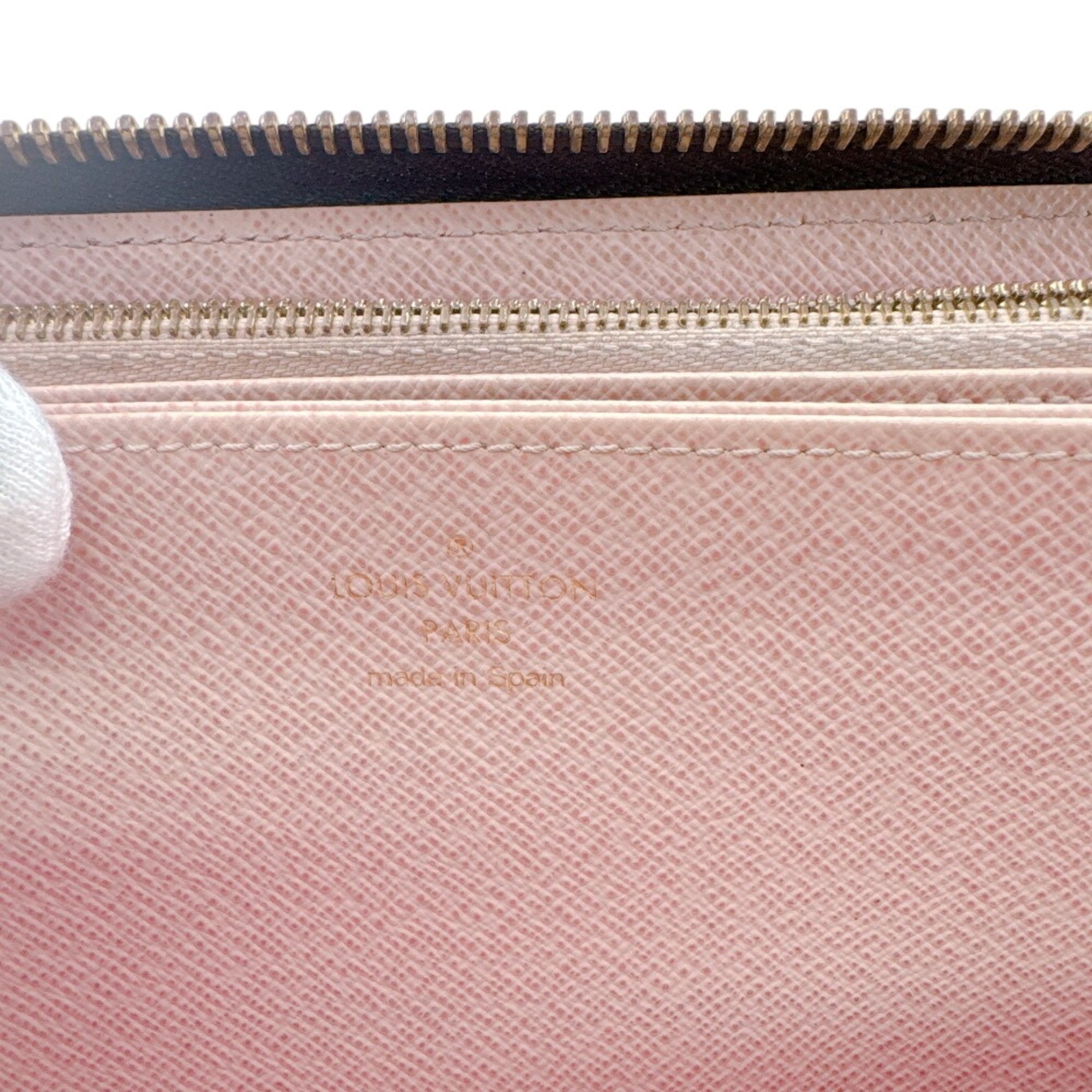 Louis Vuitton Brown Monogram Pink Monogram Long Wallet (Bi-Fold) (Pre-Owned)