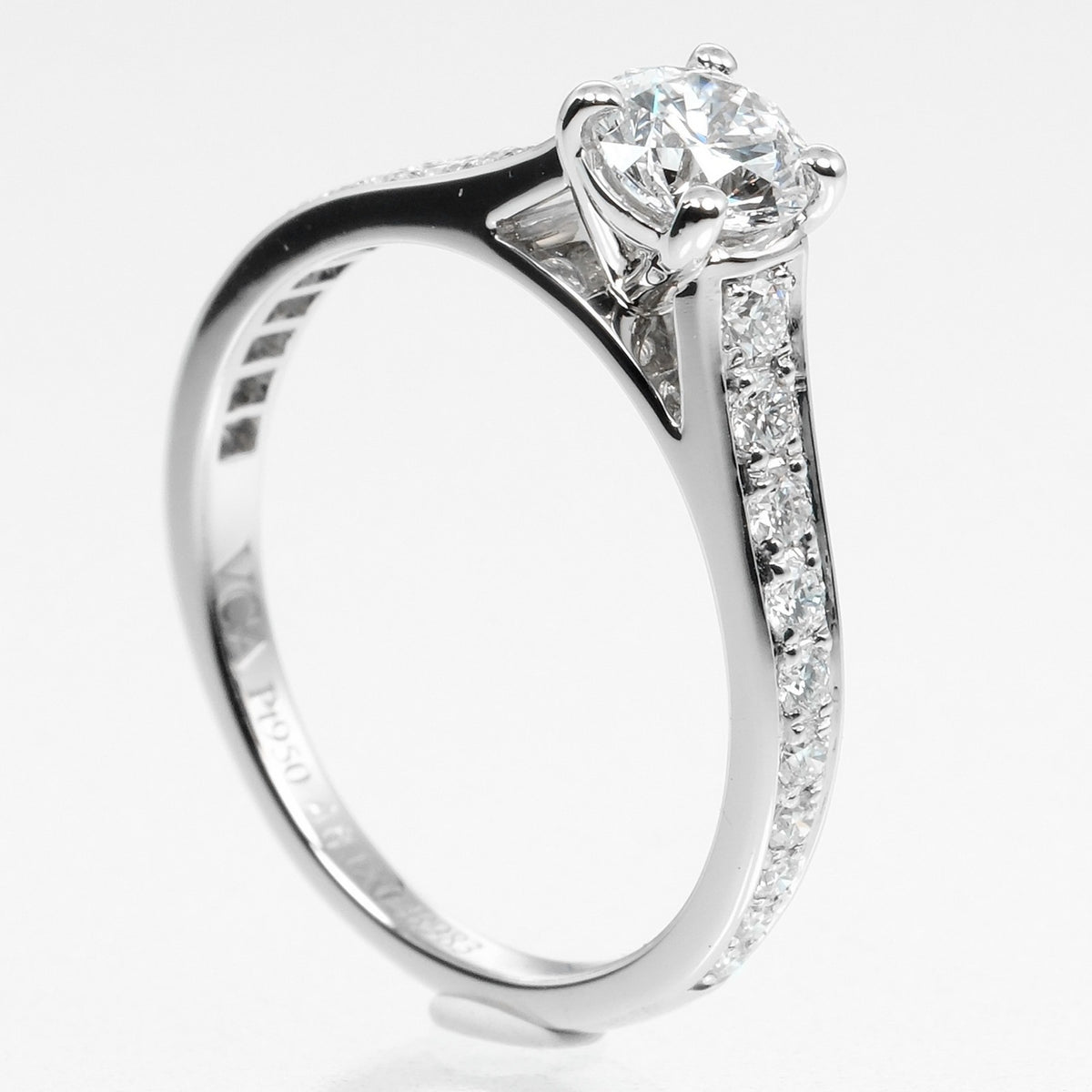 Van Cleef & Arpels Platinum 950 Band Ring (Pre-Owned)