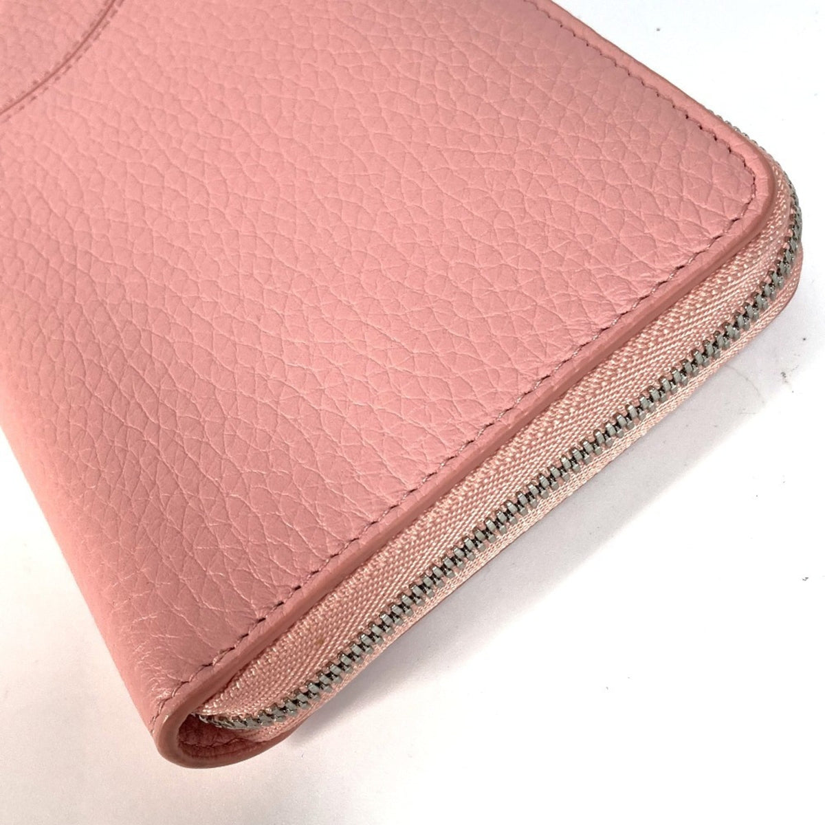Tiffany Pink Leather Long Wallet (Bi-Fold) (Pre-Owned)