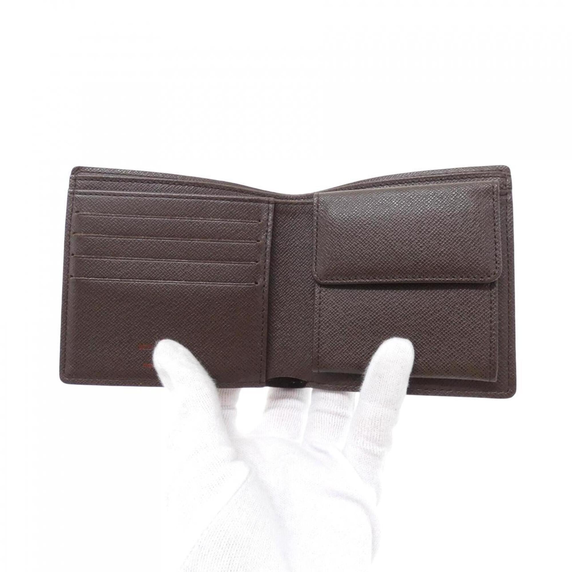 Louis Vuitton Ebene Coated Canvas Wallet (Bi-Fold) (Pre-Owned)