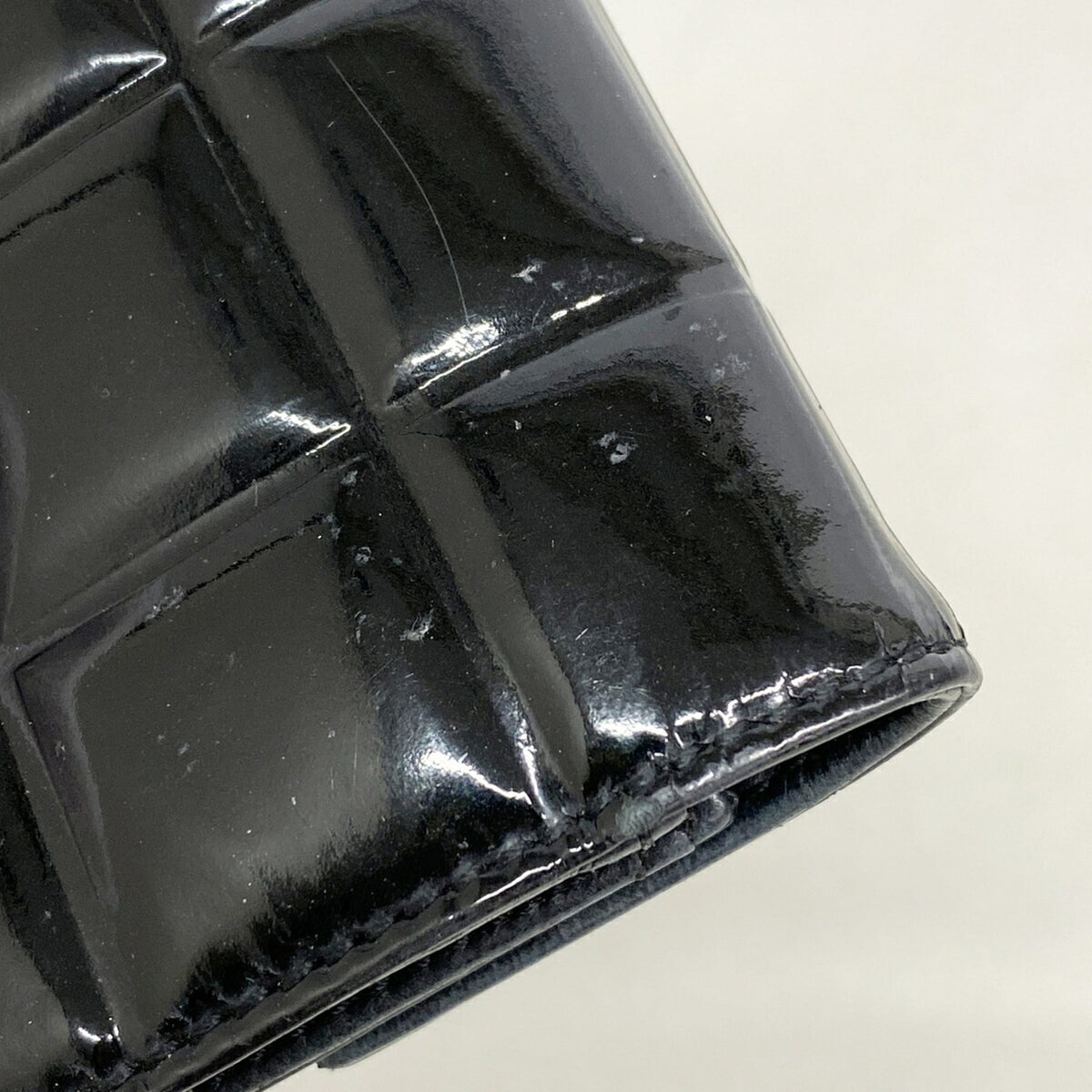 Chanel Black Patent Leather Coin Purse/Coin Case (Pre-Owned)