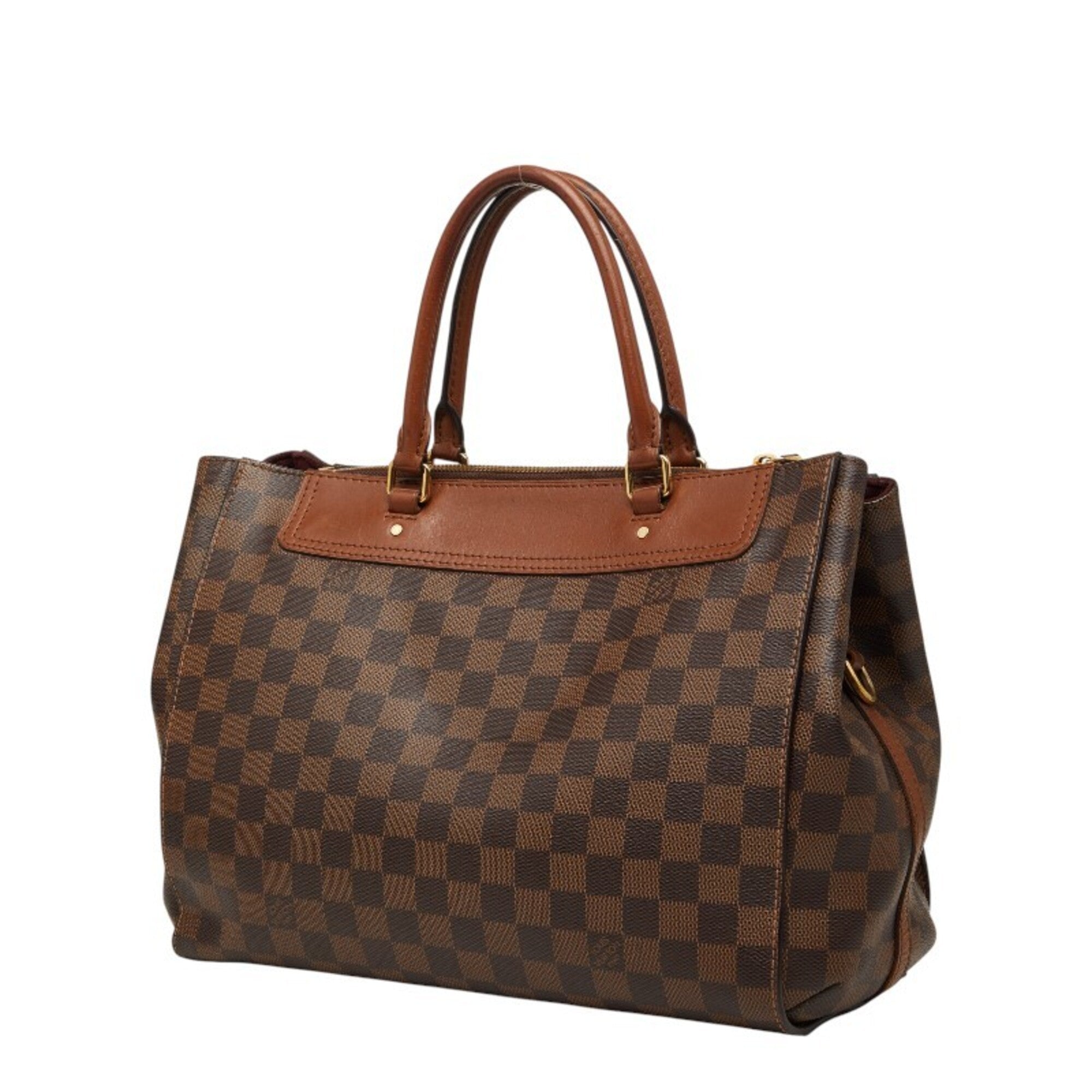 Louis Vuitton Brown Pvc Leather Handbag Shoulder Bag (Pre-Owned)