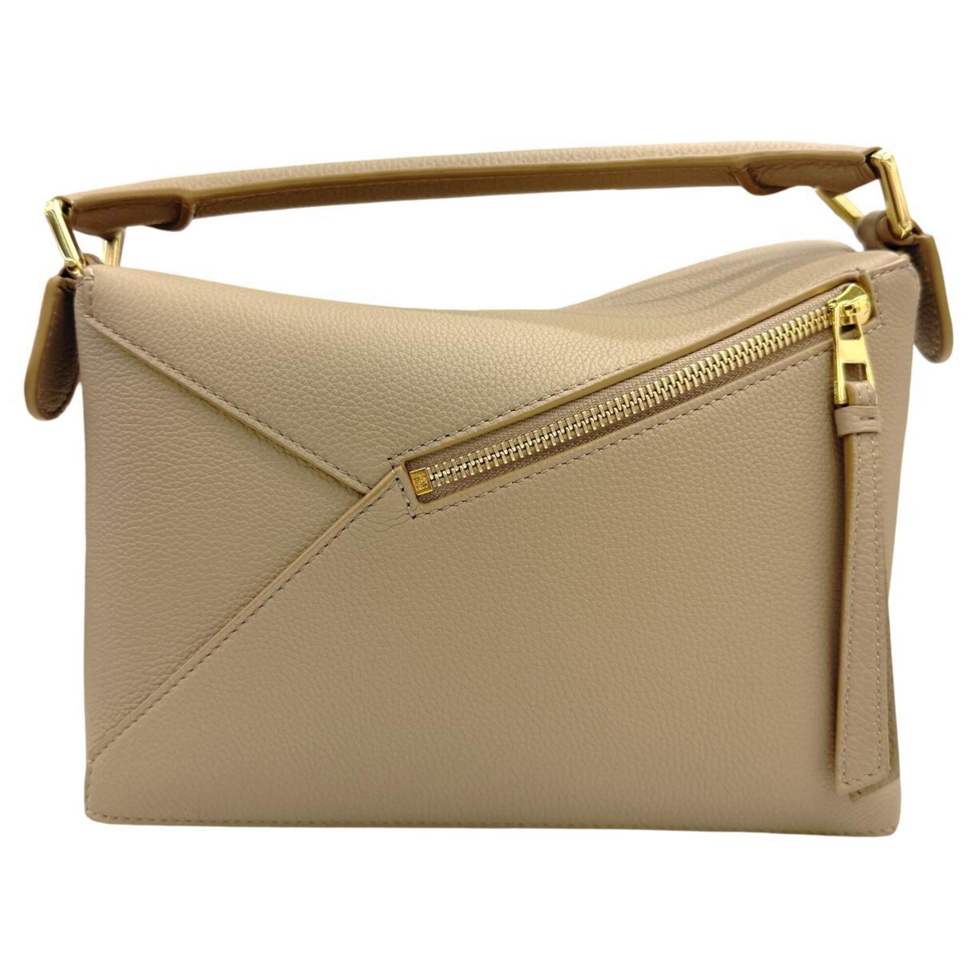 Loewe Sand Leather Handbag Shoulder Bag (Pre-Owned)