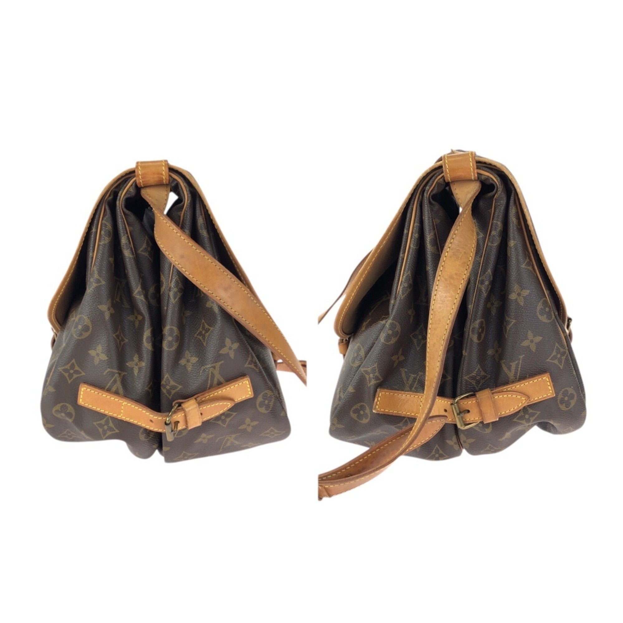 Louis Vuitton Brown Pvc Leather Shoulder Bag (Pre-Owned)