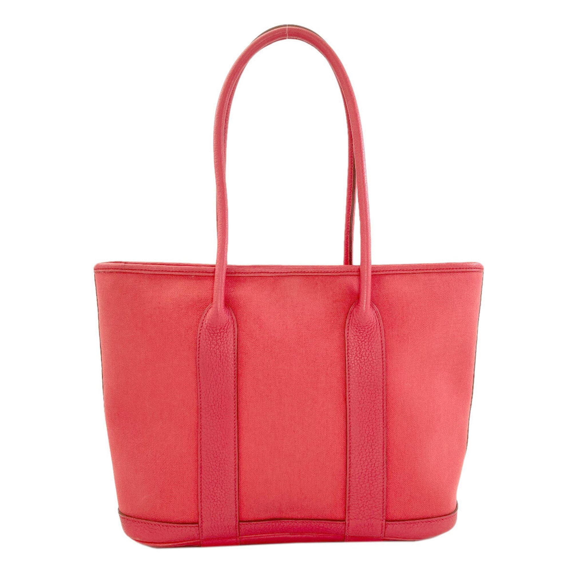 Hermes Pink Toile Officier Tote Bag (Pre-Owned)