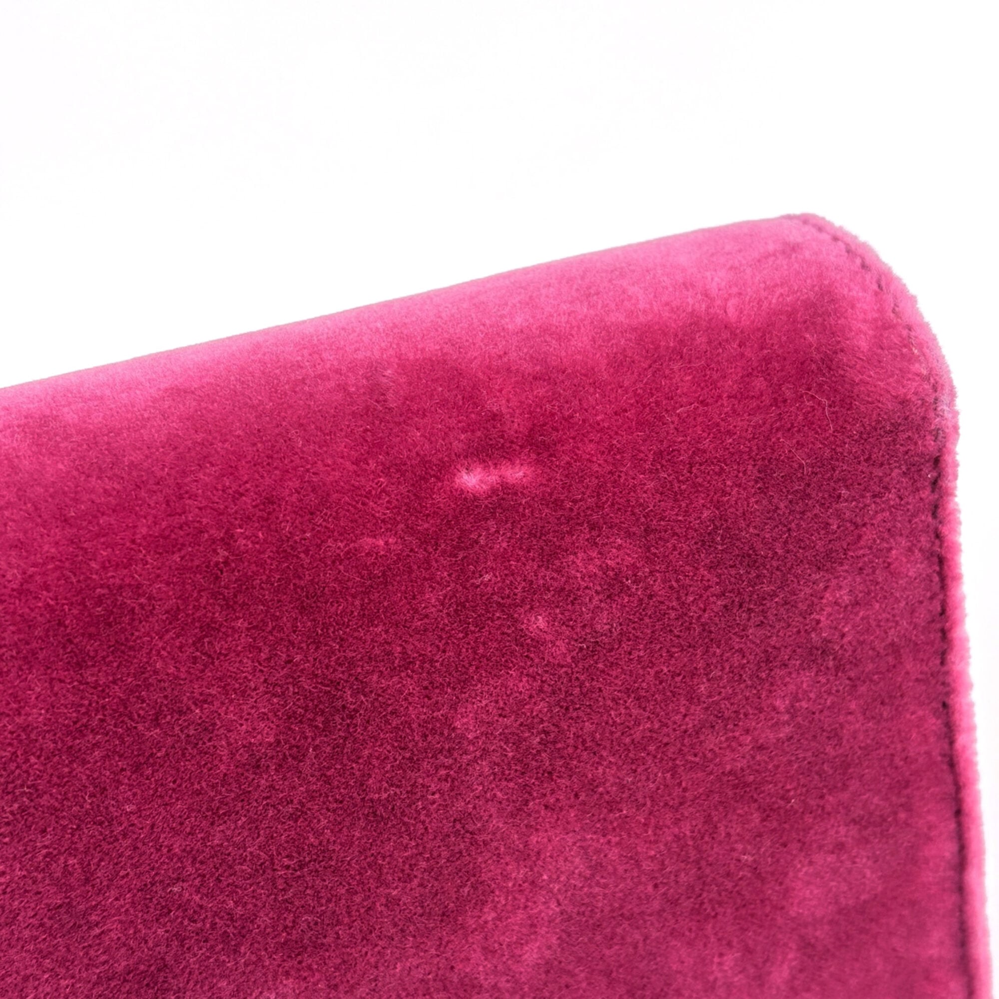 Gucci Pink Velvet Shoulder Bag (Pre-Owned)