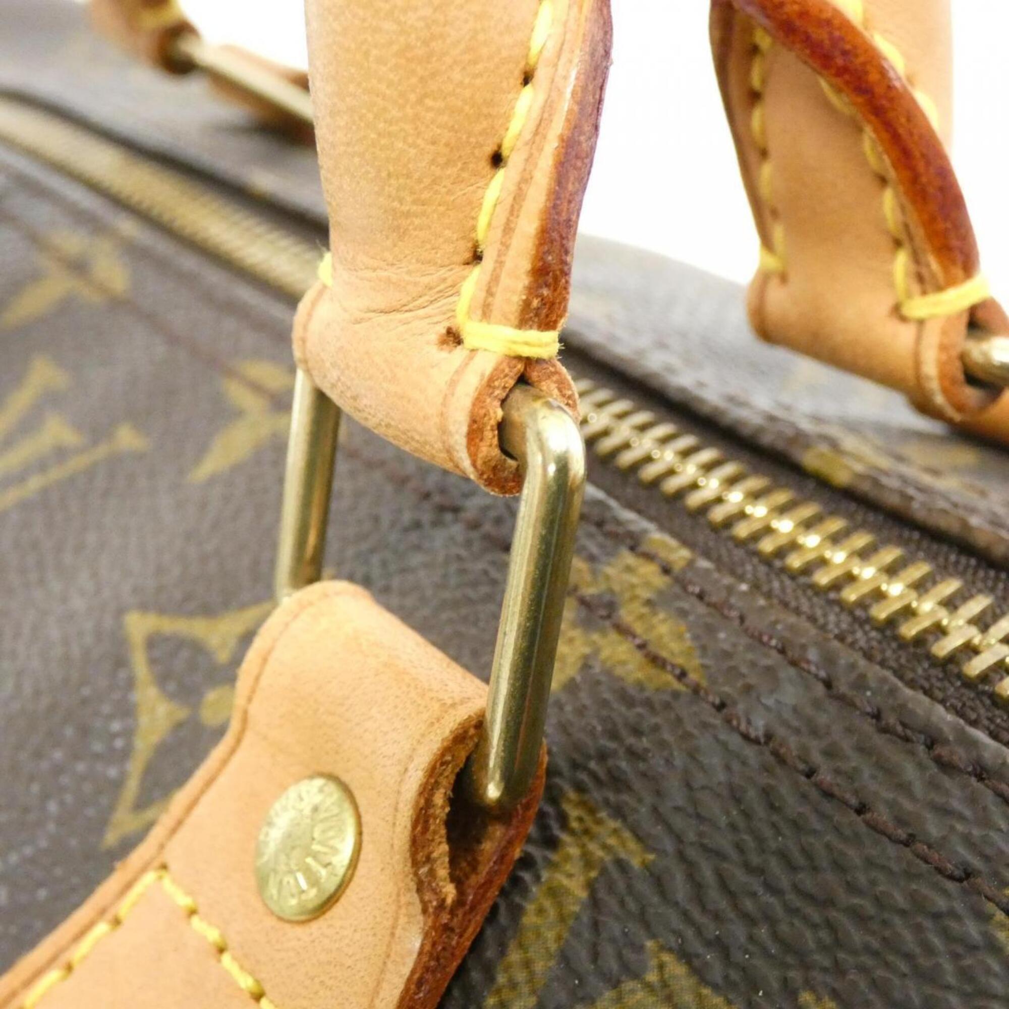 Louis Vuitton Marron Coated Canvas Boston Bag (Pre-Owned)