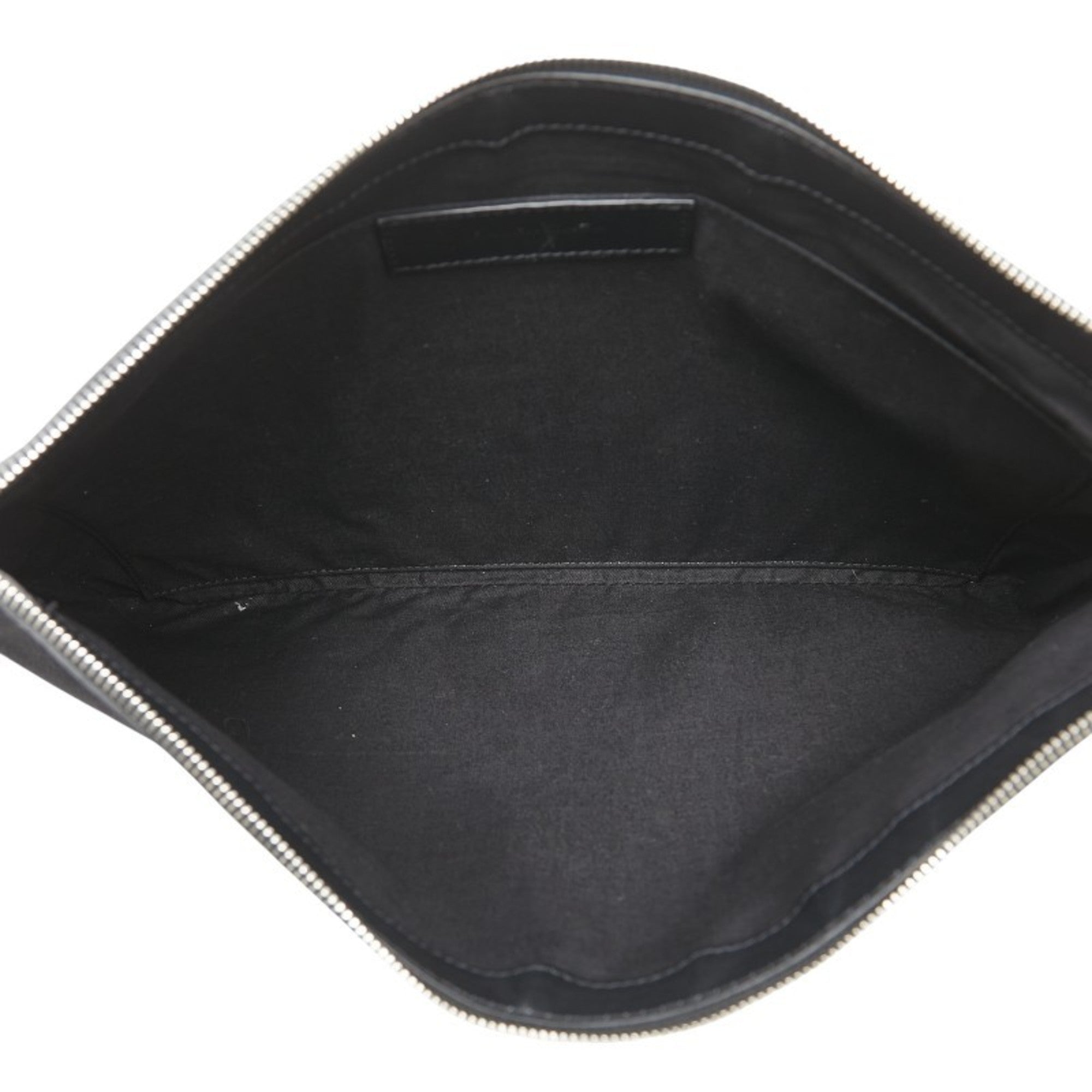 Balenciaga Black Canvas Leather Clutch Bag (Pre-Owned)