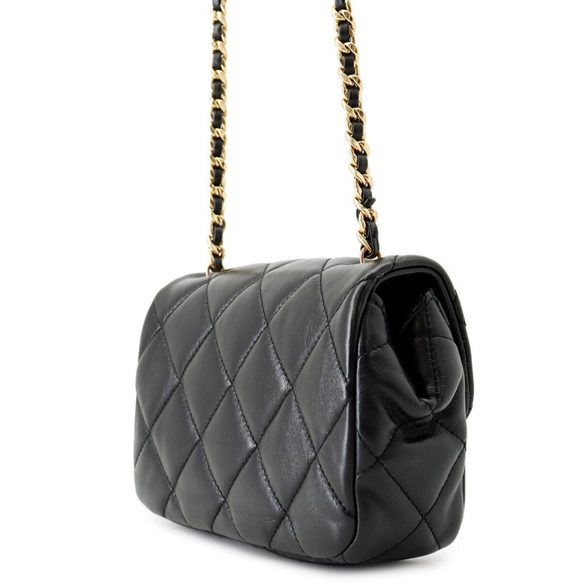 Chanel Black Handbag Shoulder Bag (Pre-Owned)