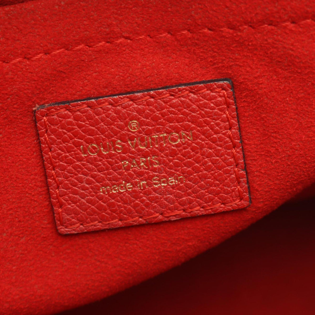 Louis Vuitton Brown Cerise Monogram Red Color Monogram Leather Handbag Shoulder Bag (Pre-Owned)