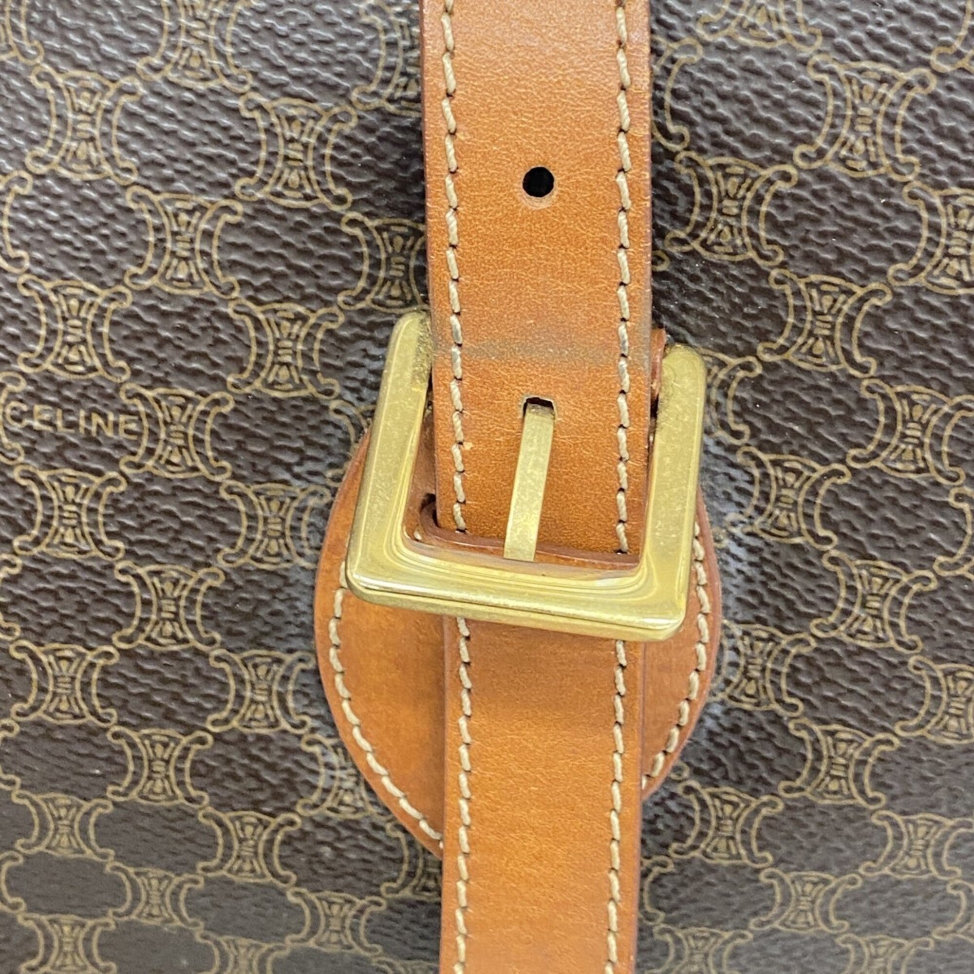 Celine Brown Pvc Tote Bag (Pre-Owned)