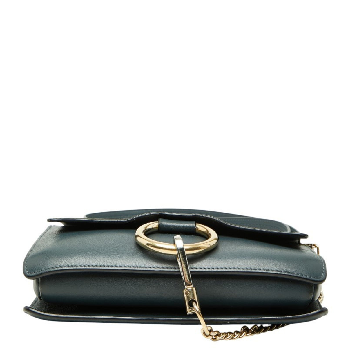 Chloé Gray Leather Shoulder Bag (Pre-Owned)