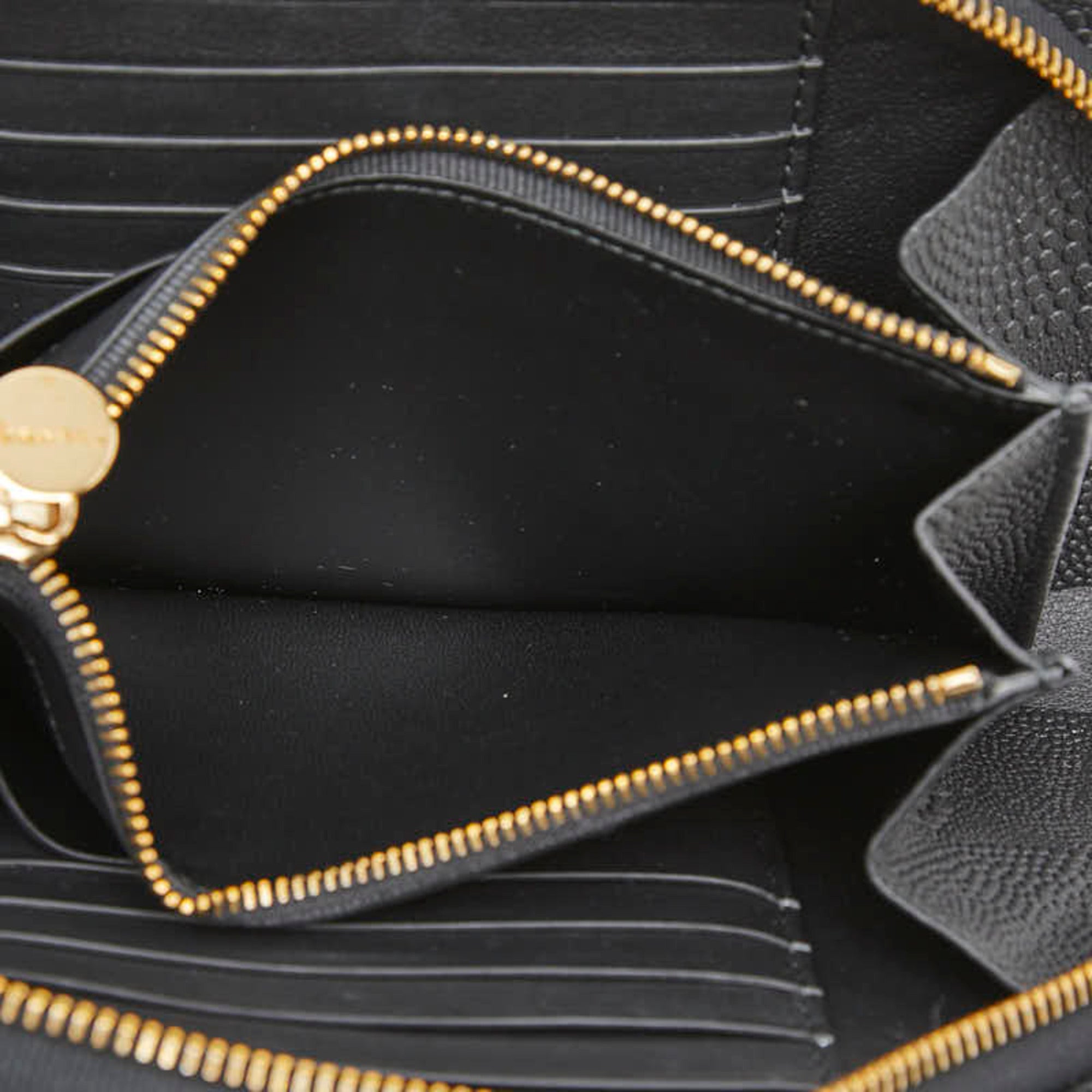 Tiffany Black Leather Long Wallet (Bi-Fold) (Pre-Owned)