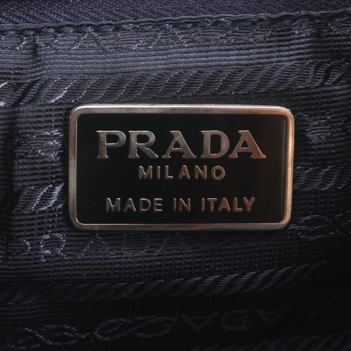 Prada Blue Leather Nylon Backpack Shoulder Bag (Pre-Owned)
