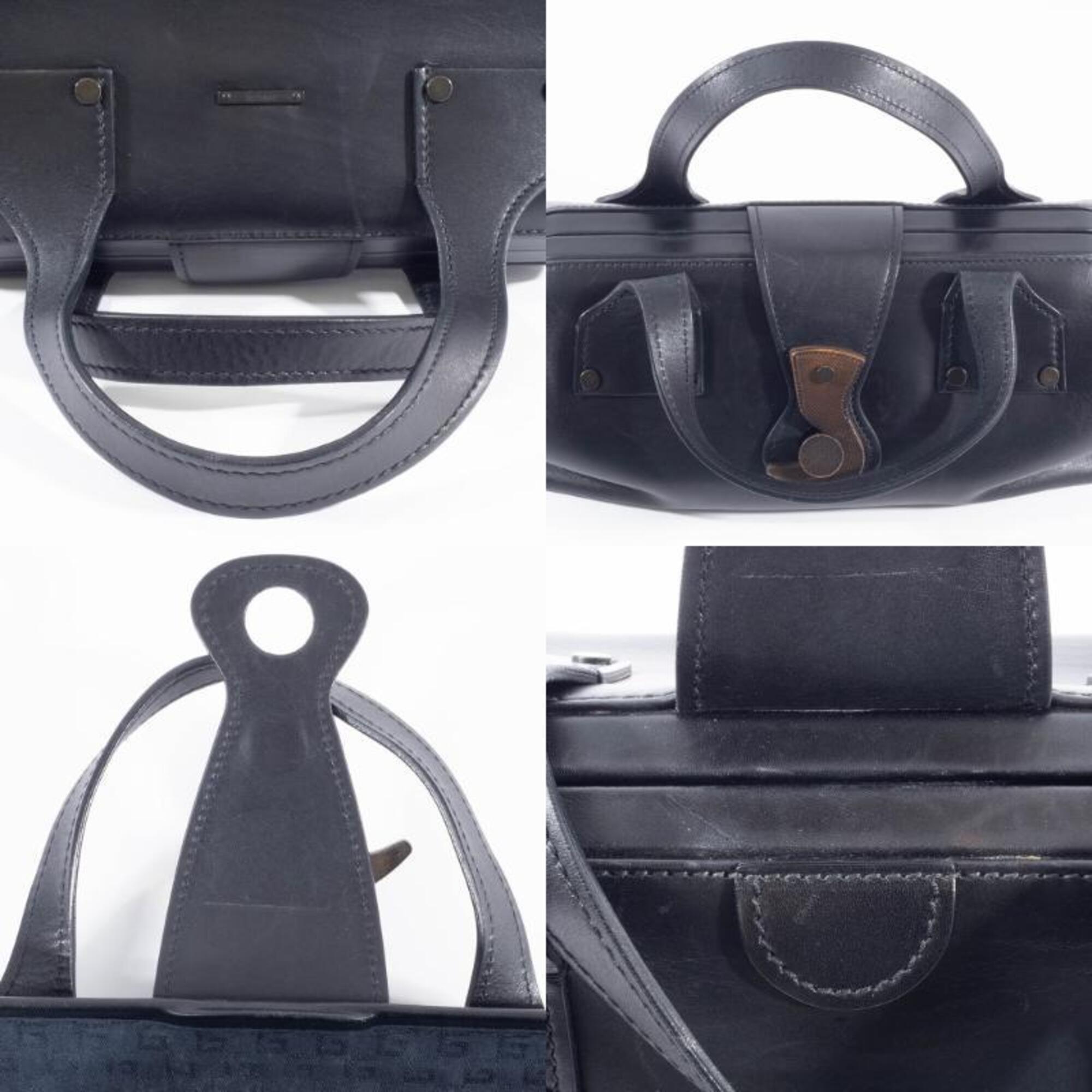 Gucci Black Leather Handbag (Pre-Owned)
