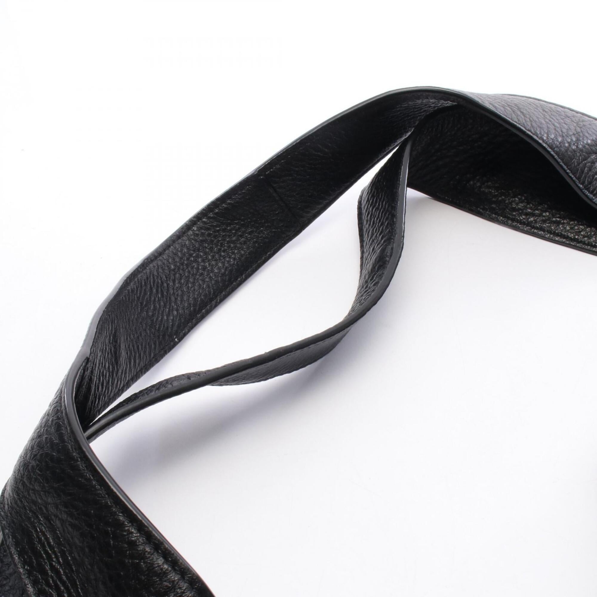 Saint Laurent Black Leather Handbag Tote Bag (Pre-Owned)