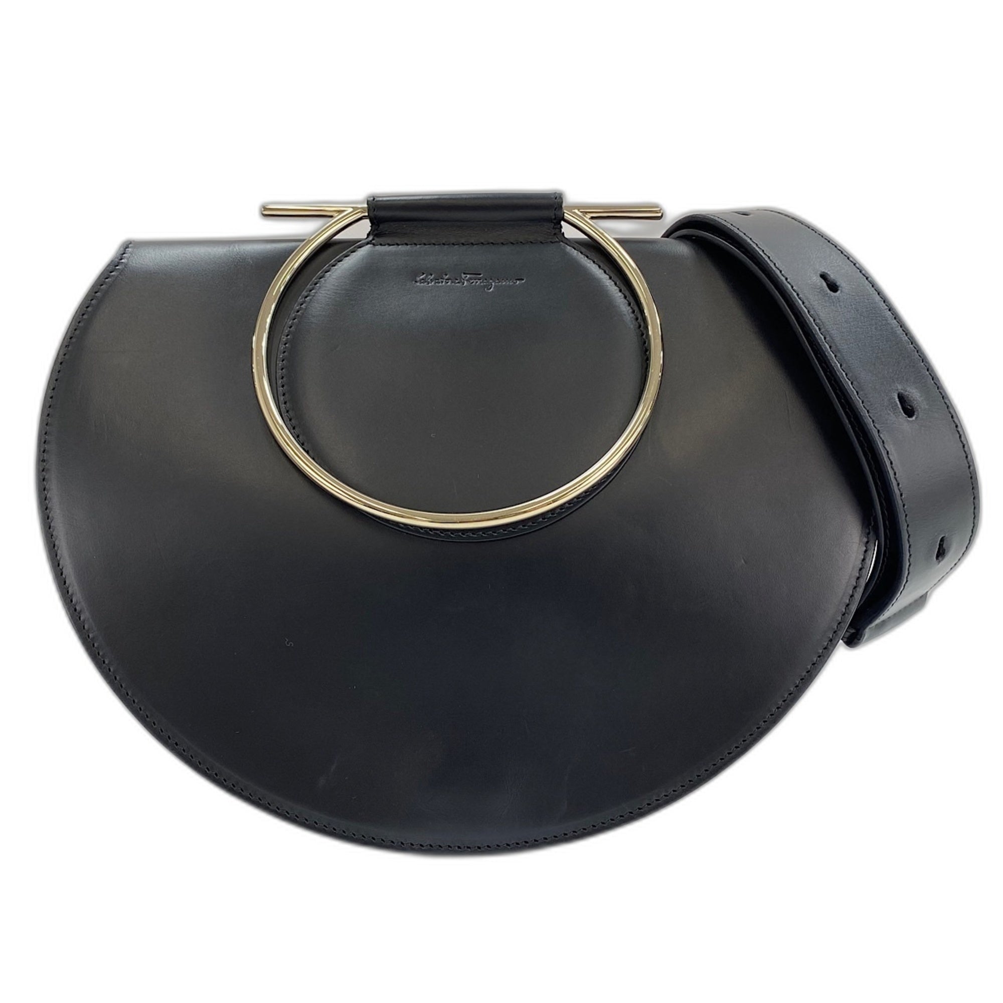 Salvatore Ferragamo Black Shoulder Bag (Pre-Owned)