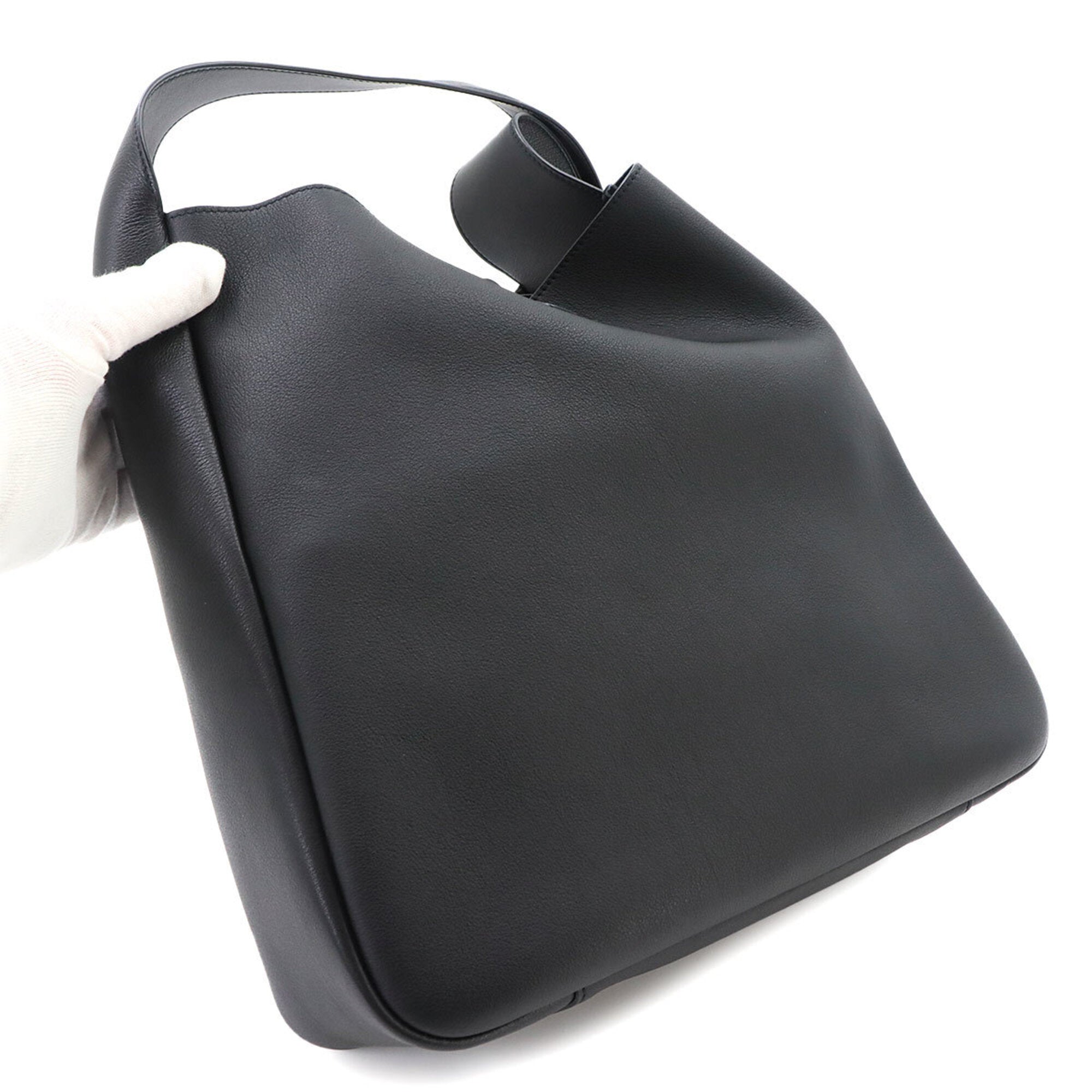 Saint Laurent Black Leather Handbag Shoulder Bag (Pre-Owned)