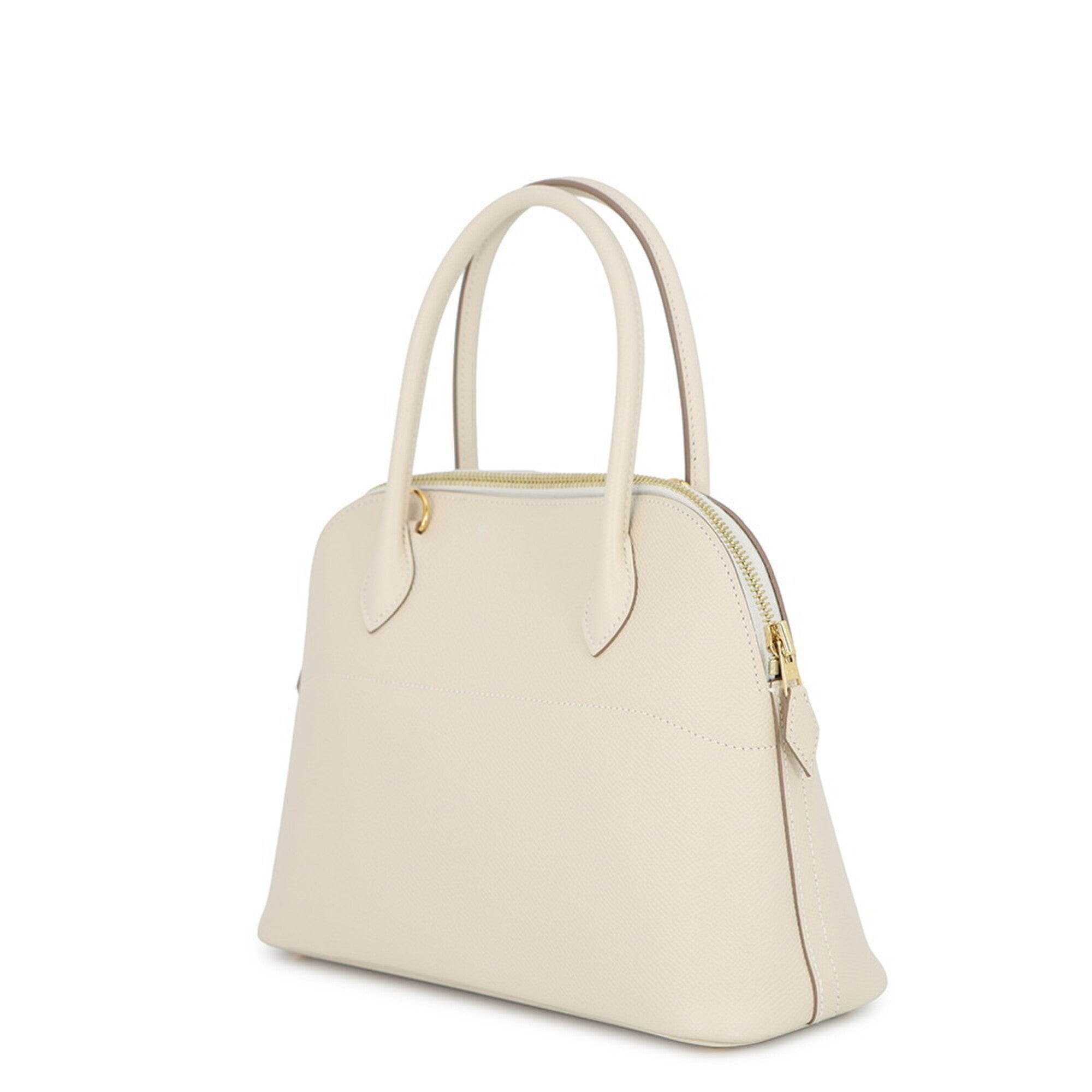 Hermes Cream Ivory Epsom Leather Handbag Shoulder Bag (Pre-Owned)