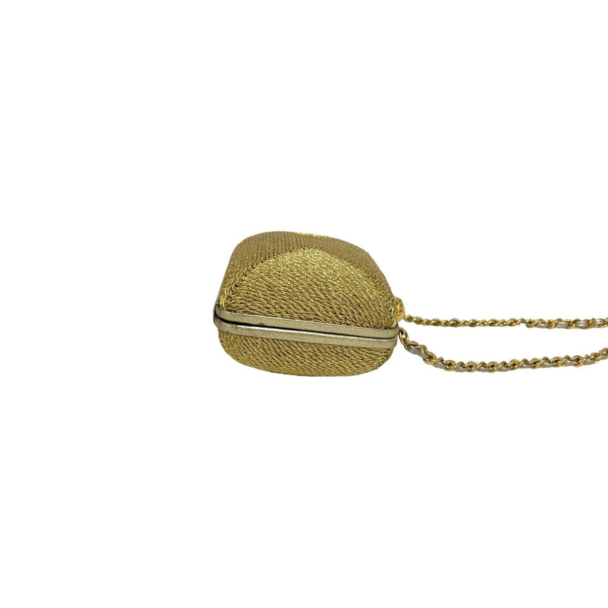 Chanel Gold Canvas Shoulder Bag (Pre-Owned)