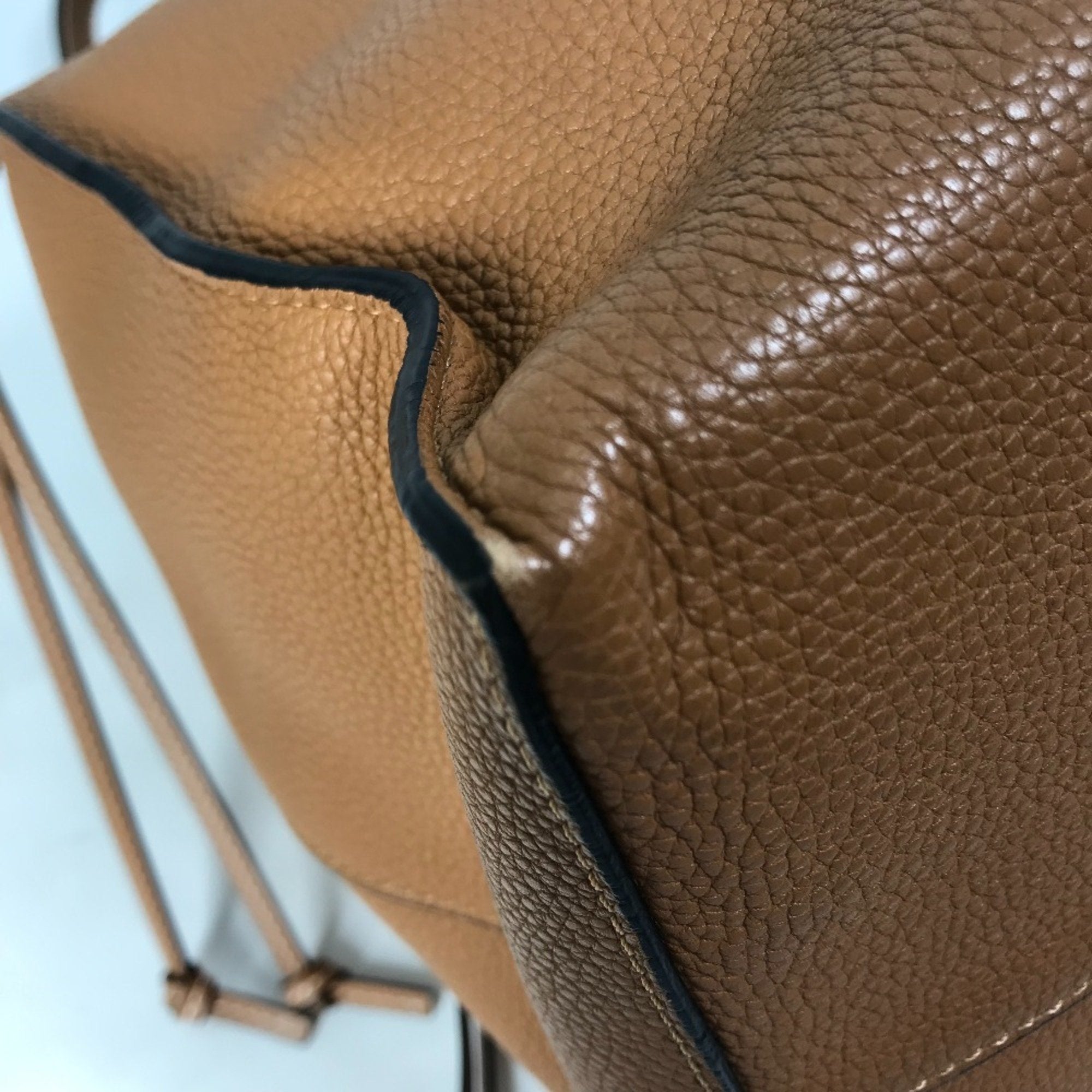 Loewe Brown Camel Leather Shoulder Bag Tote Bag (Pre-Owned)