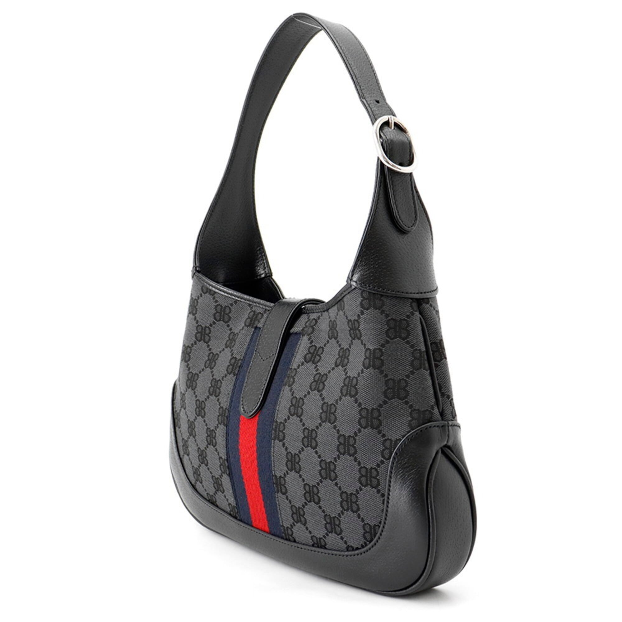 Balenciaga Black Canvas Handbag Shoulder Bag (Pre-Owned)