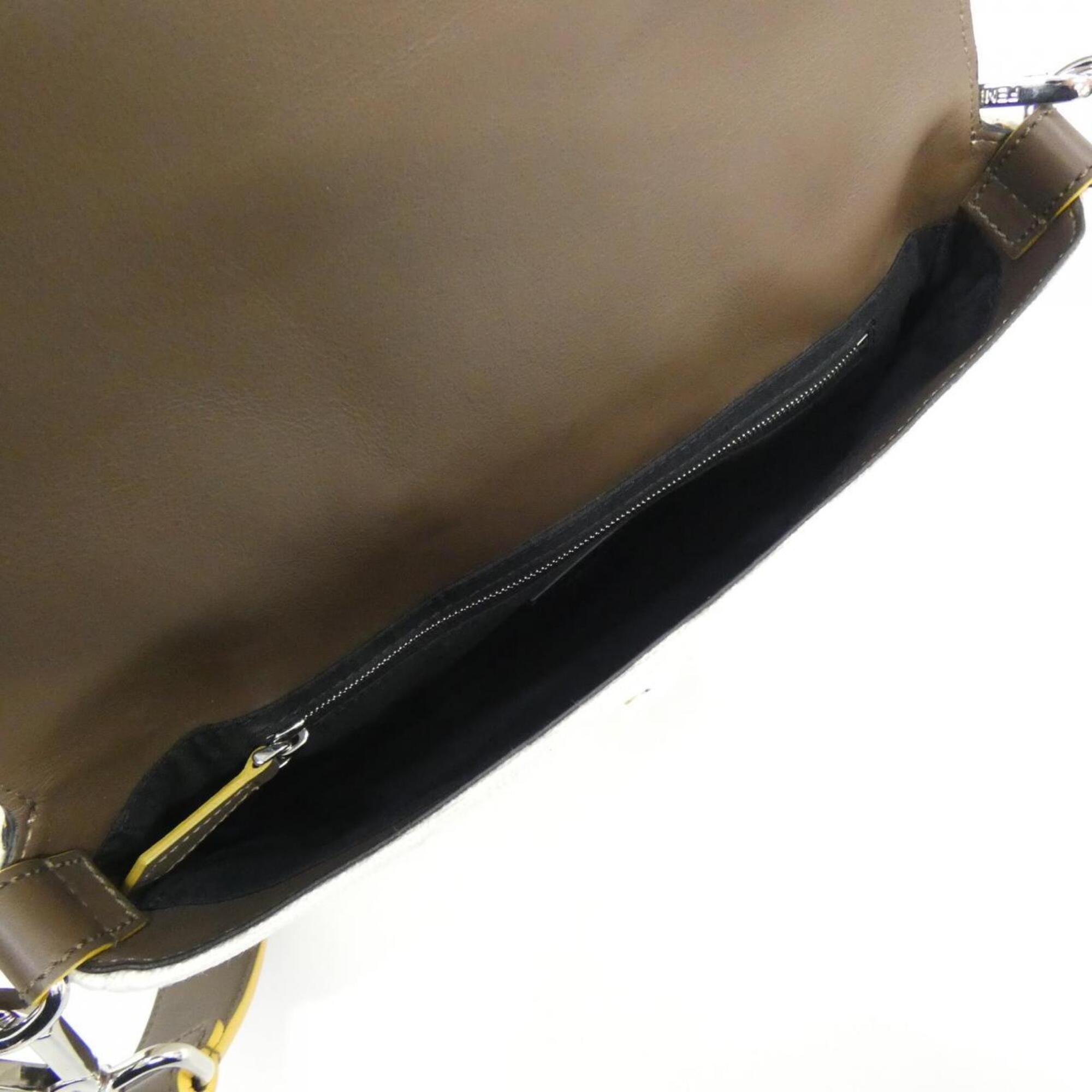 Fendi Yellow Canvas Leather Fanny Pack (Pre-Owned)