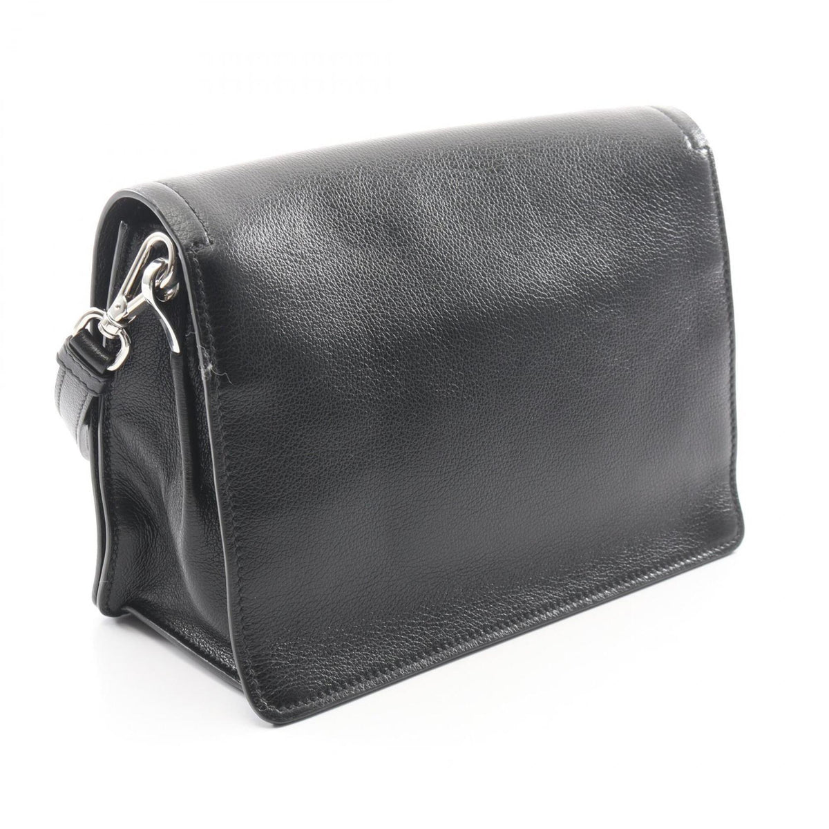 Prada Black Leather Handbag Shoulder Bag (Pre-Owned)