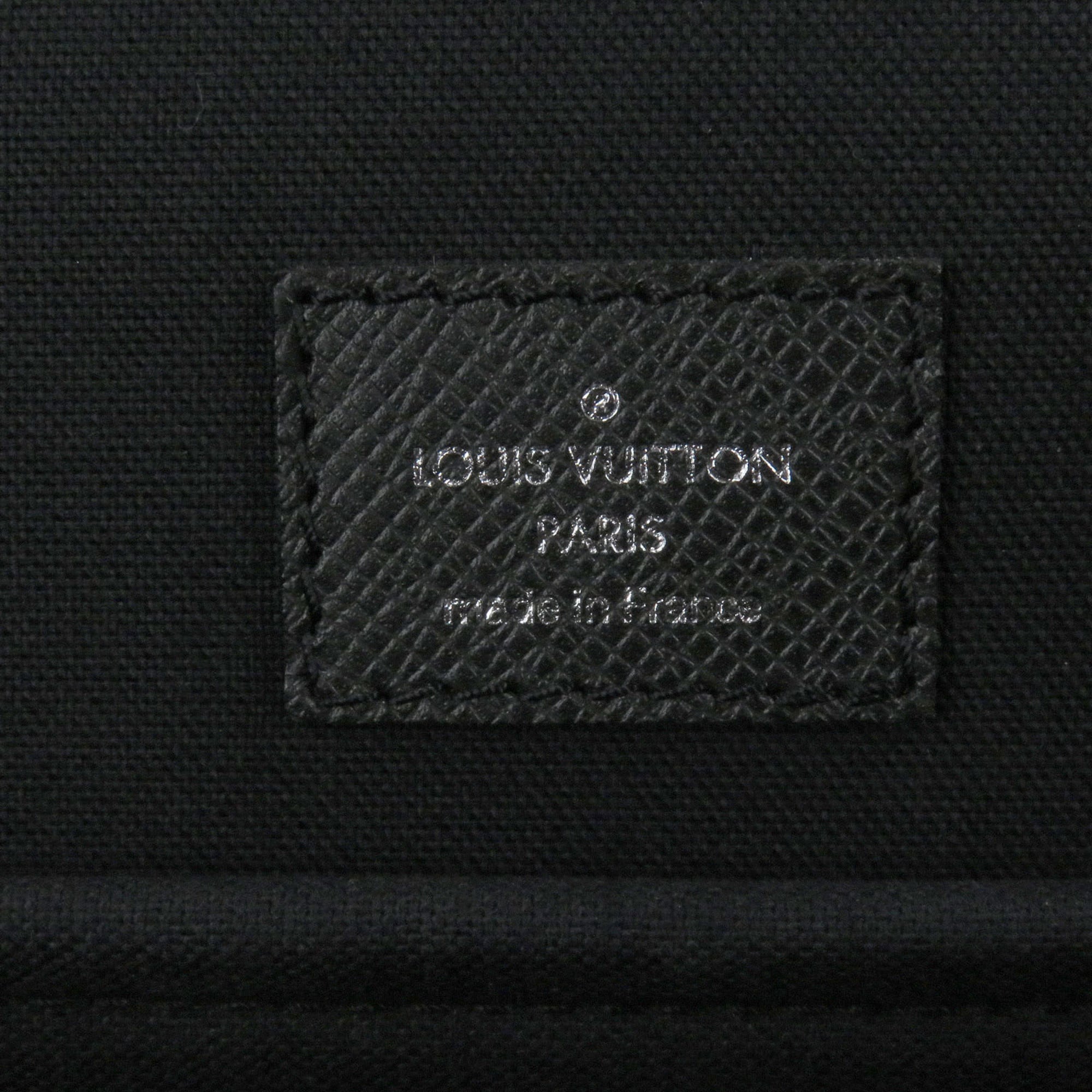 Louis Vuitton Ardoise Taiga Leather Briefcase Shoulder Bag (Pre-Owned)