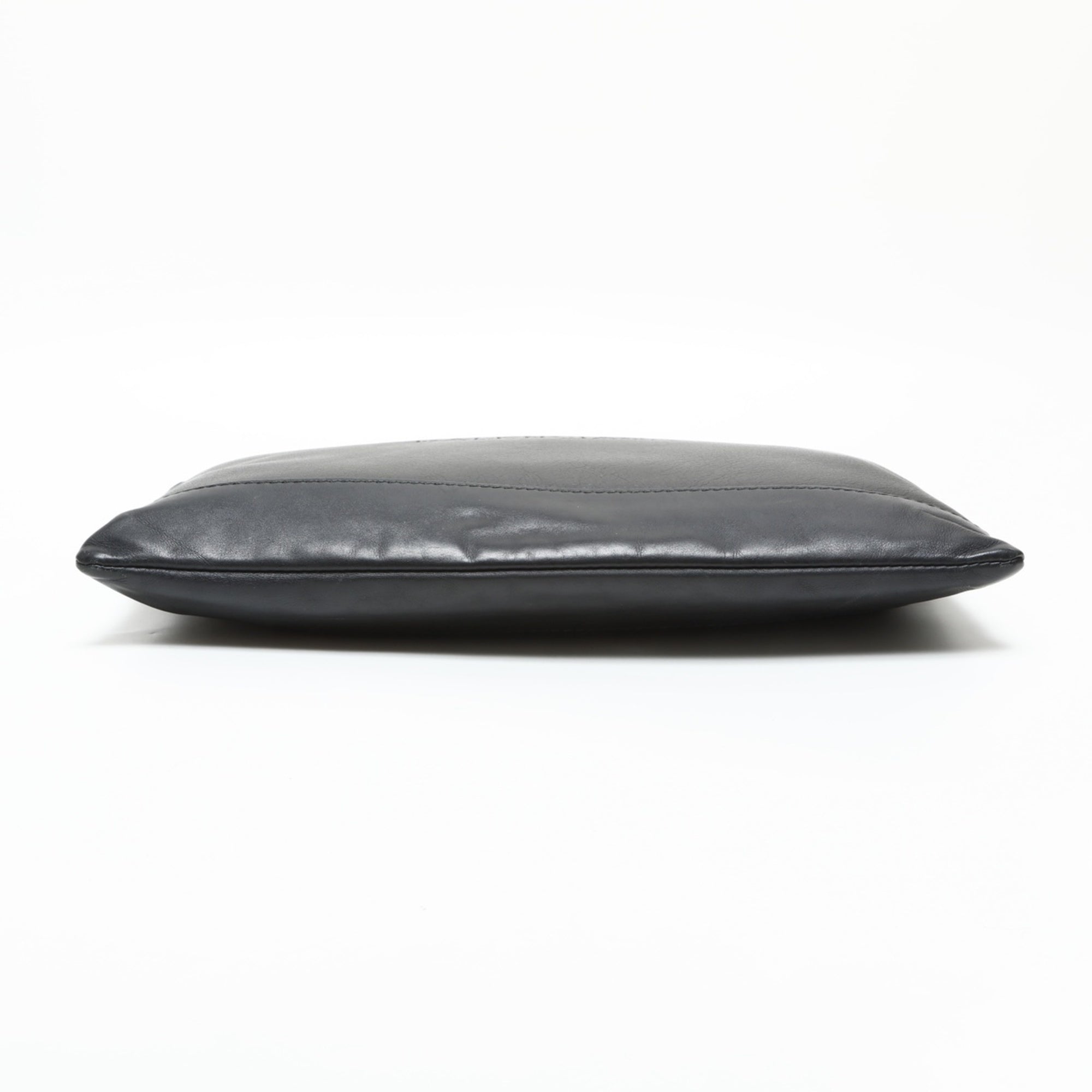 Balenciaga Black Leather Clutch Bag (Pre-Owned)