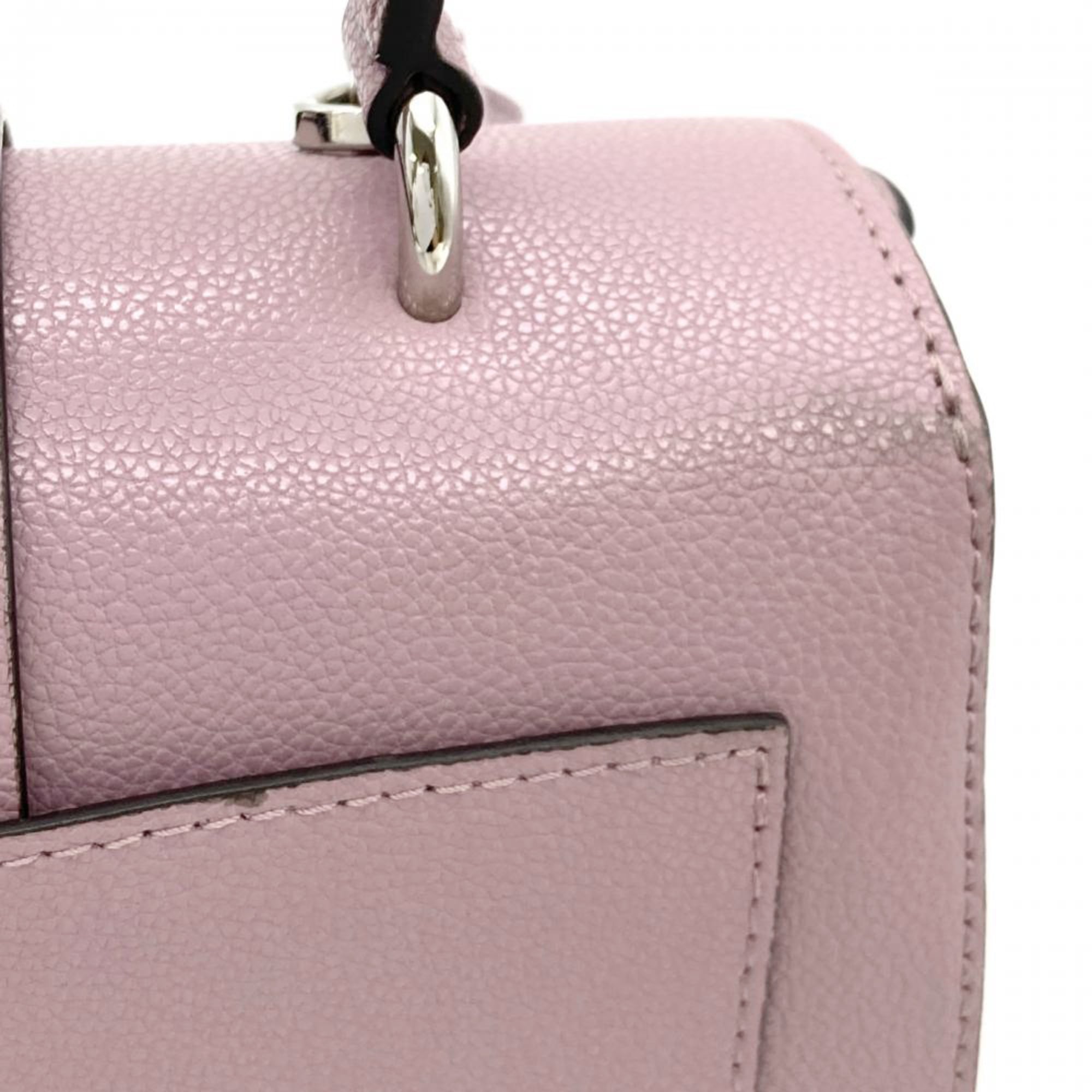 Jimmy Choo Purple Leather Handbag Shoulder Bag (Pre-Owned)