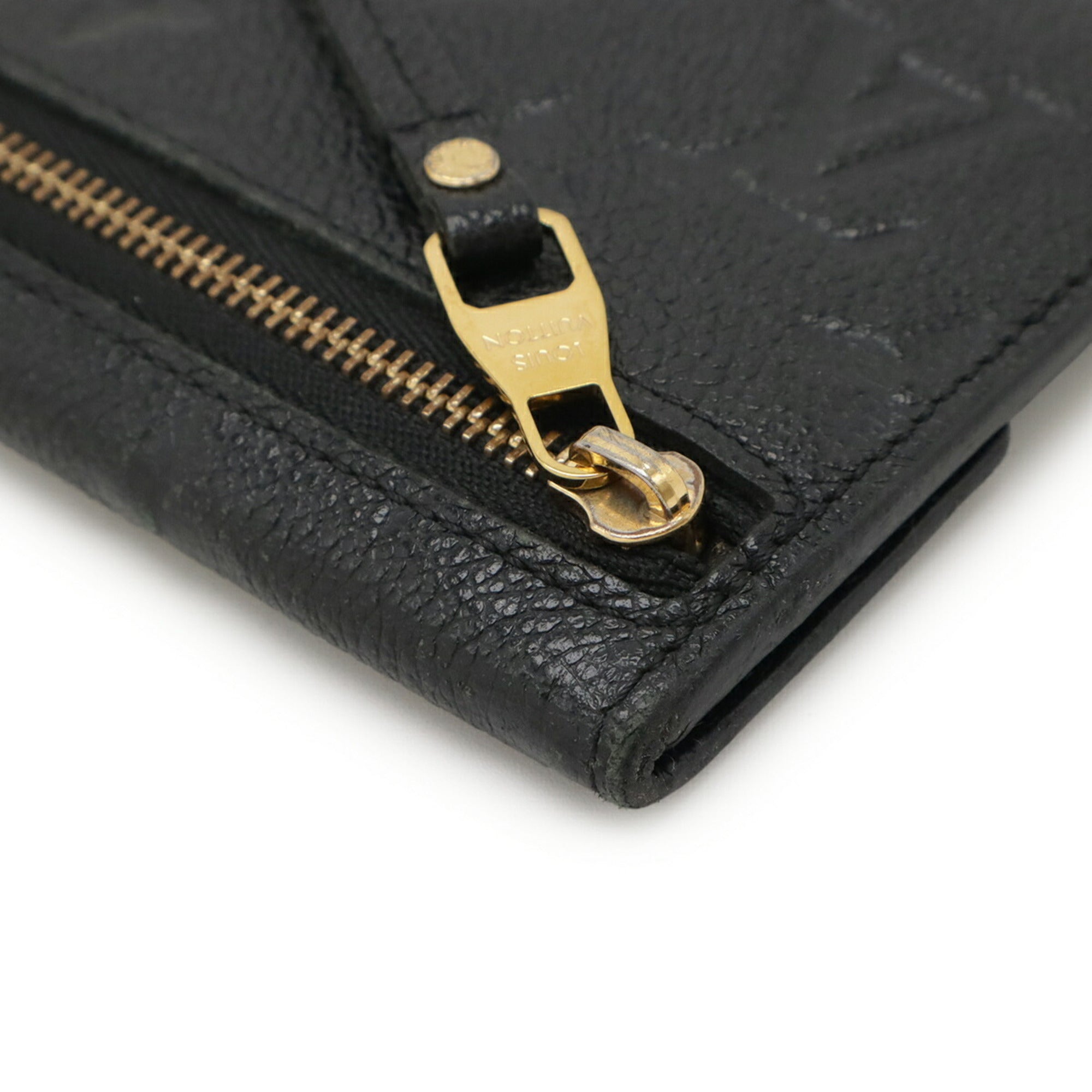 Louis Vuitton Monogram Empreinte Black Noir Monogram Empreinte Coin Purse/Coin Case (Pre-Owned)