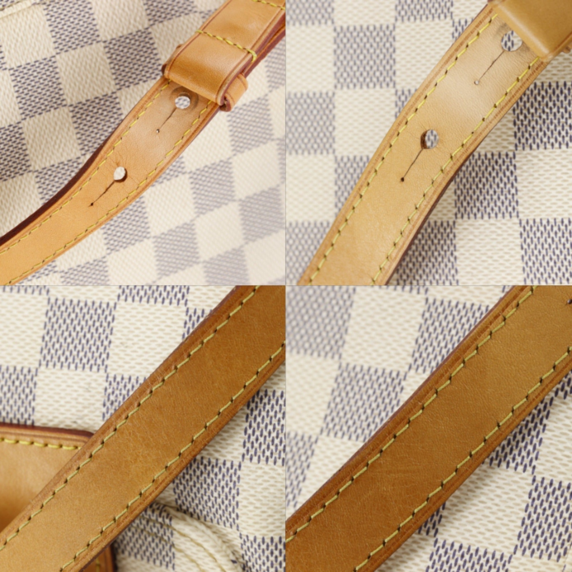 Louis Vuitton White Damier Azur Backpack (Pre-Owned)